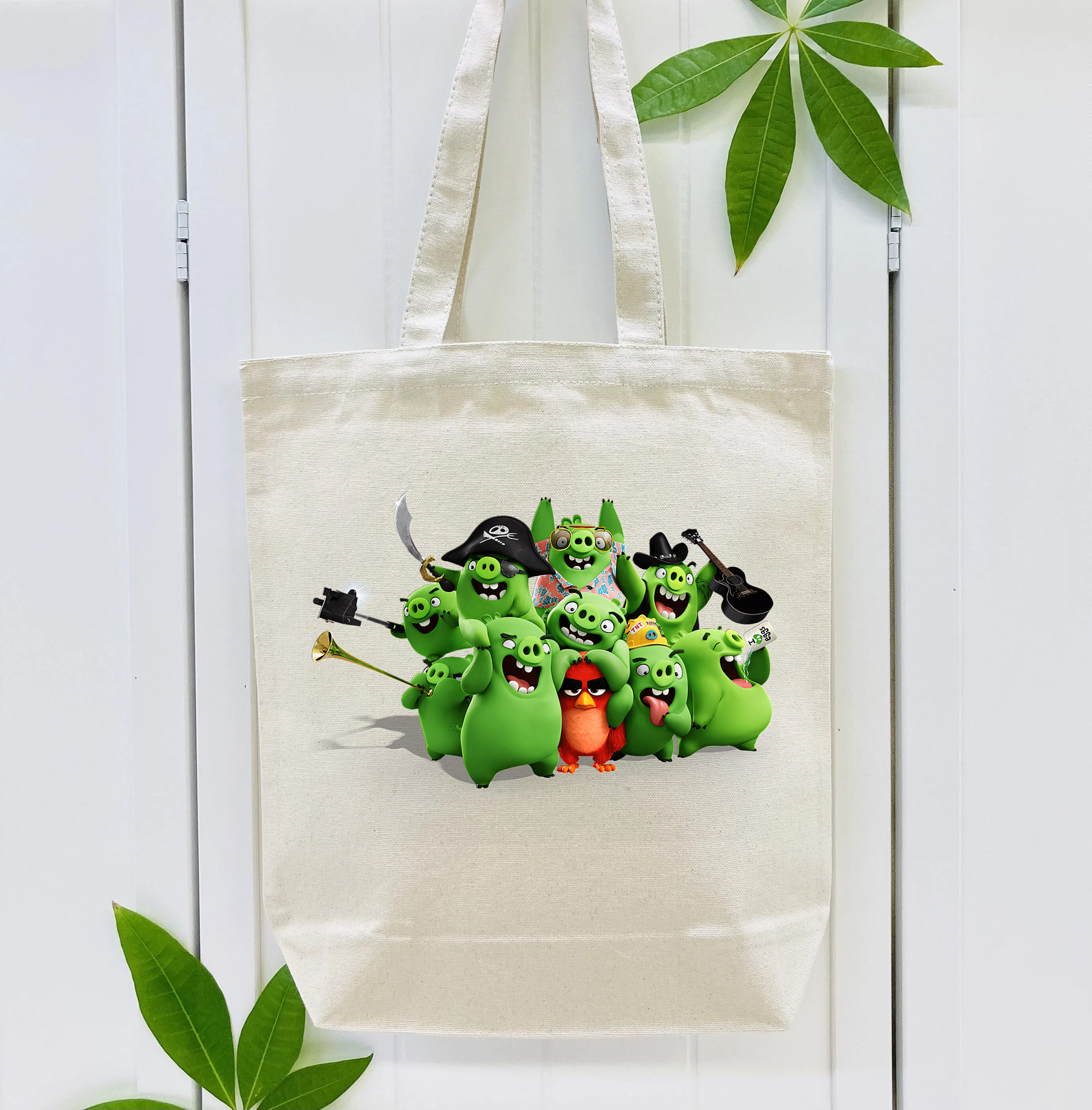 Angry Birds アングリーバード 縦型キャンバス生地手提げバッグ　トートバッグ