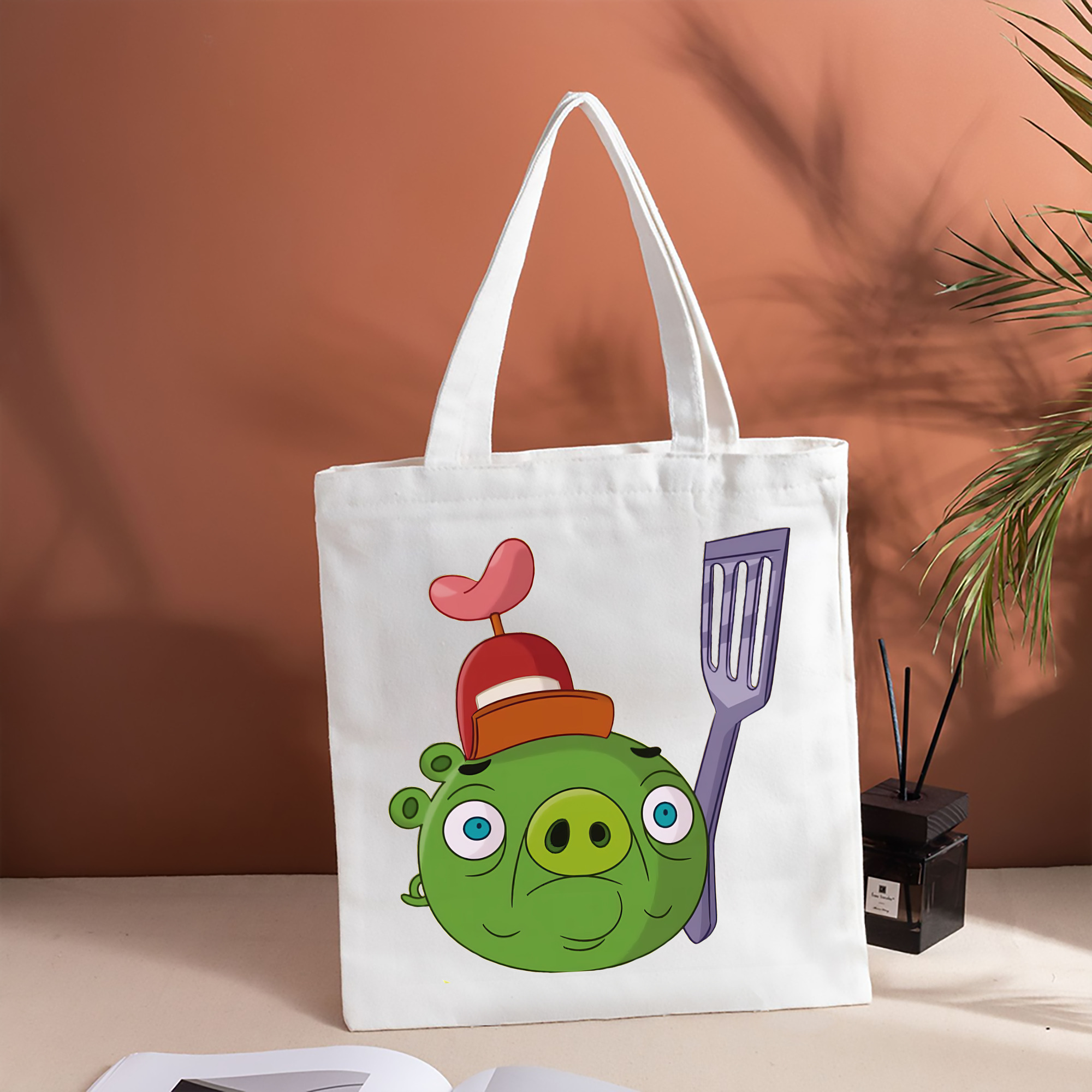 Angry Birds アングリーバード 縦型キャンバス生地手提げバッグ　トートバッグ