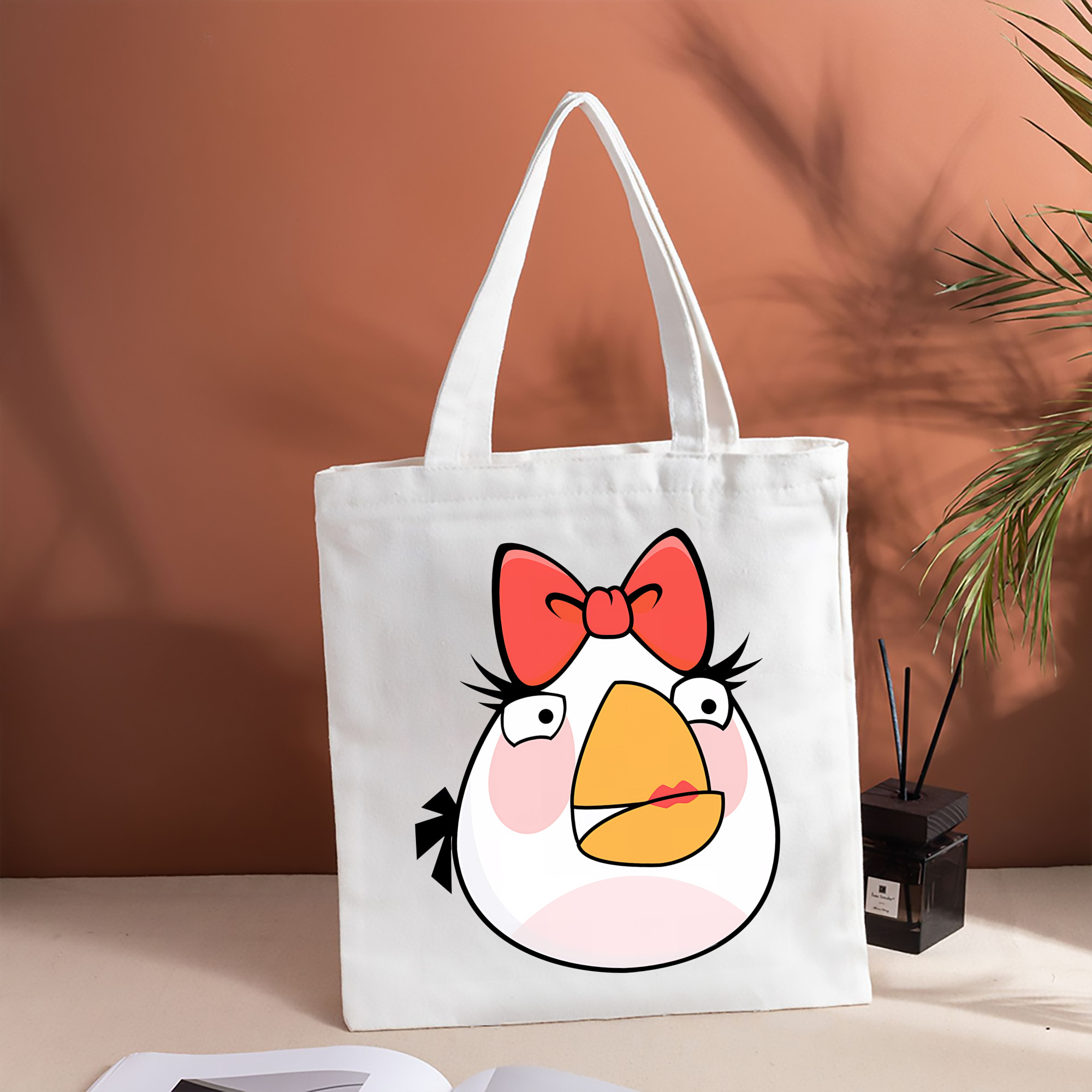 Angry Birds アングリーバード 縦型キャンバス生地手提げバッグ　トートバッグ
