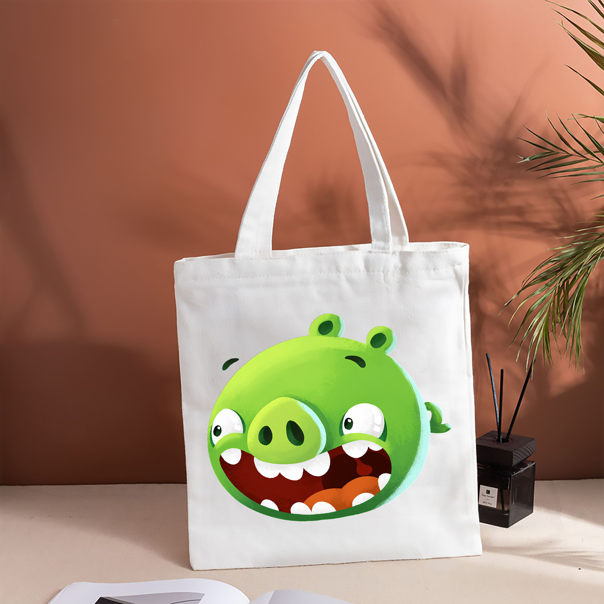 Angry Birds アングリーバード 縦型キャンバス生地手提げバッグ　トートバッグ