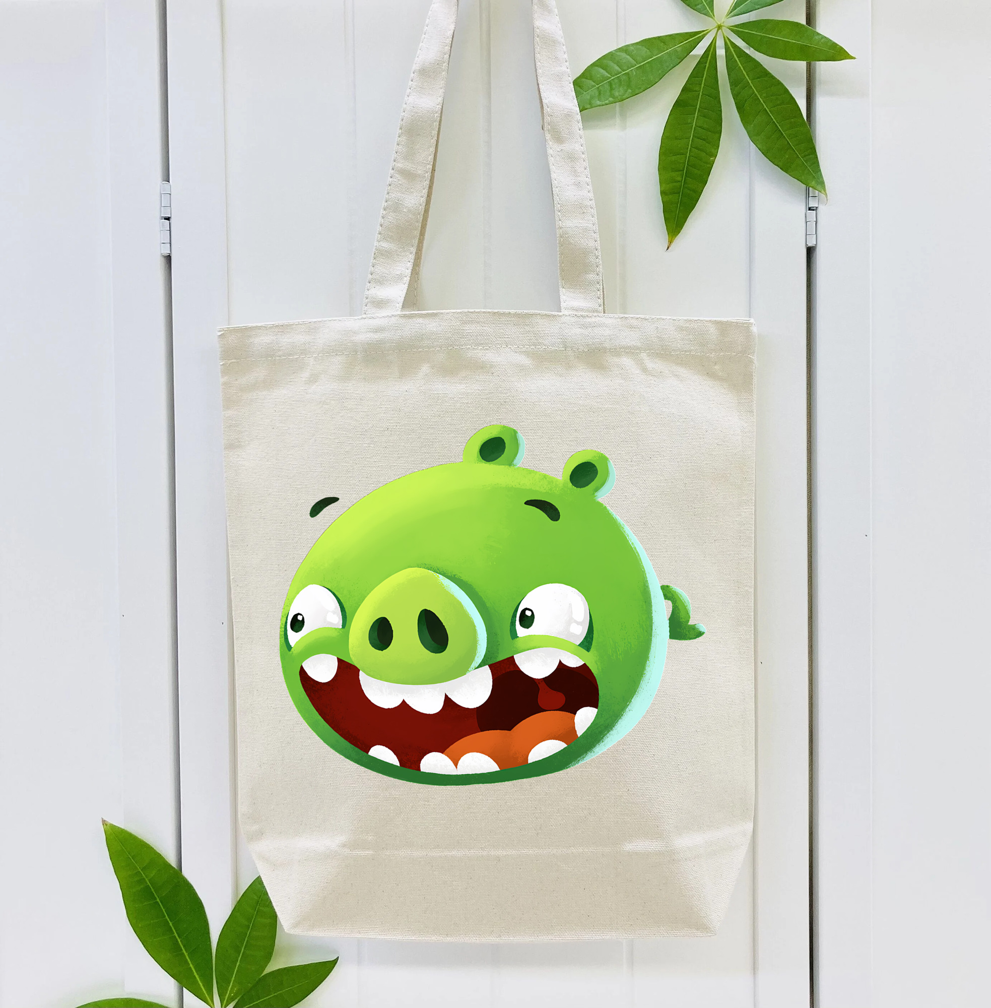 Angry Birds アングリーバード 縦型キャンバス生地手提げバッグ　トートバッグ