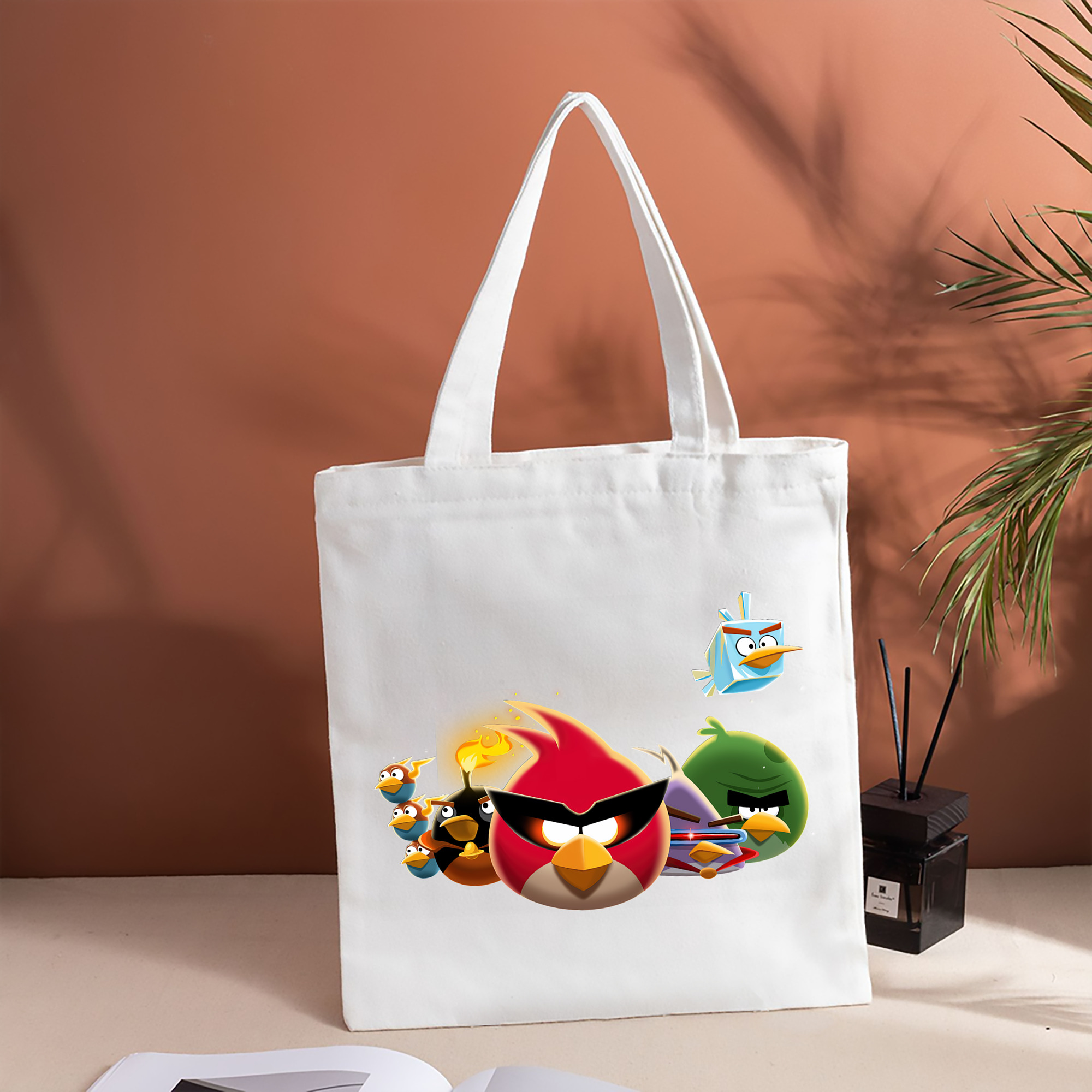 Angry Birds アングリーバード 縦型キャンバス生地手提げバッグ　トートバッグ
