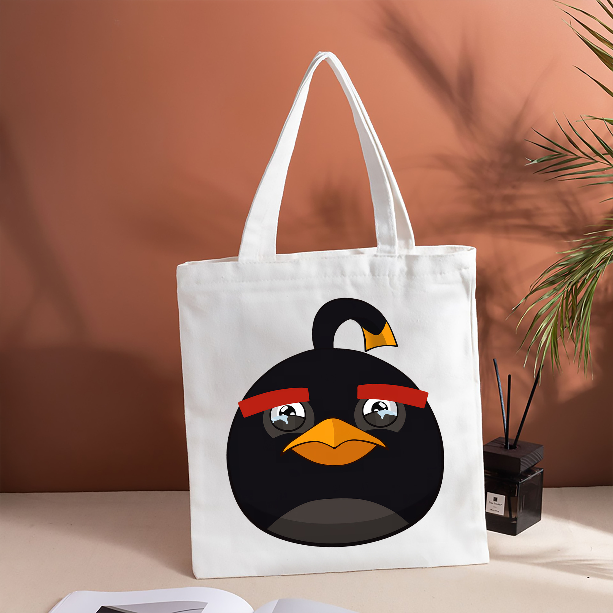 Angry Birds アングリーバード 縦型キャンバス生地手提げバッグ　トートバッグ