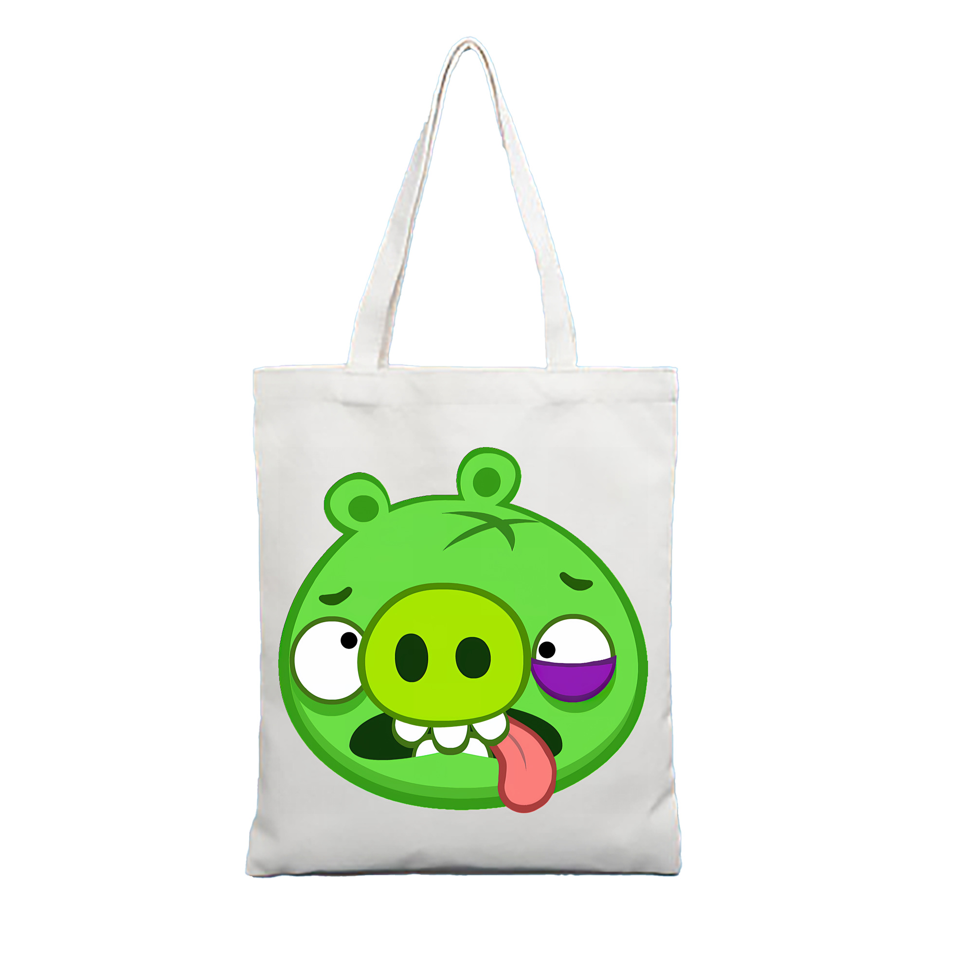 （画像用） Angry Birds アングリーバード 縦型キャンバス生地手提げバッグ　トートバッグ