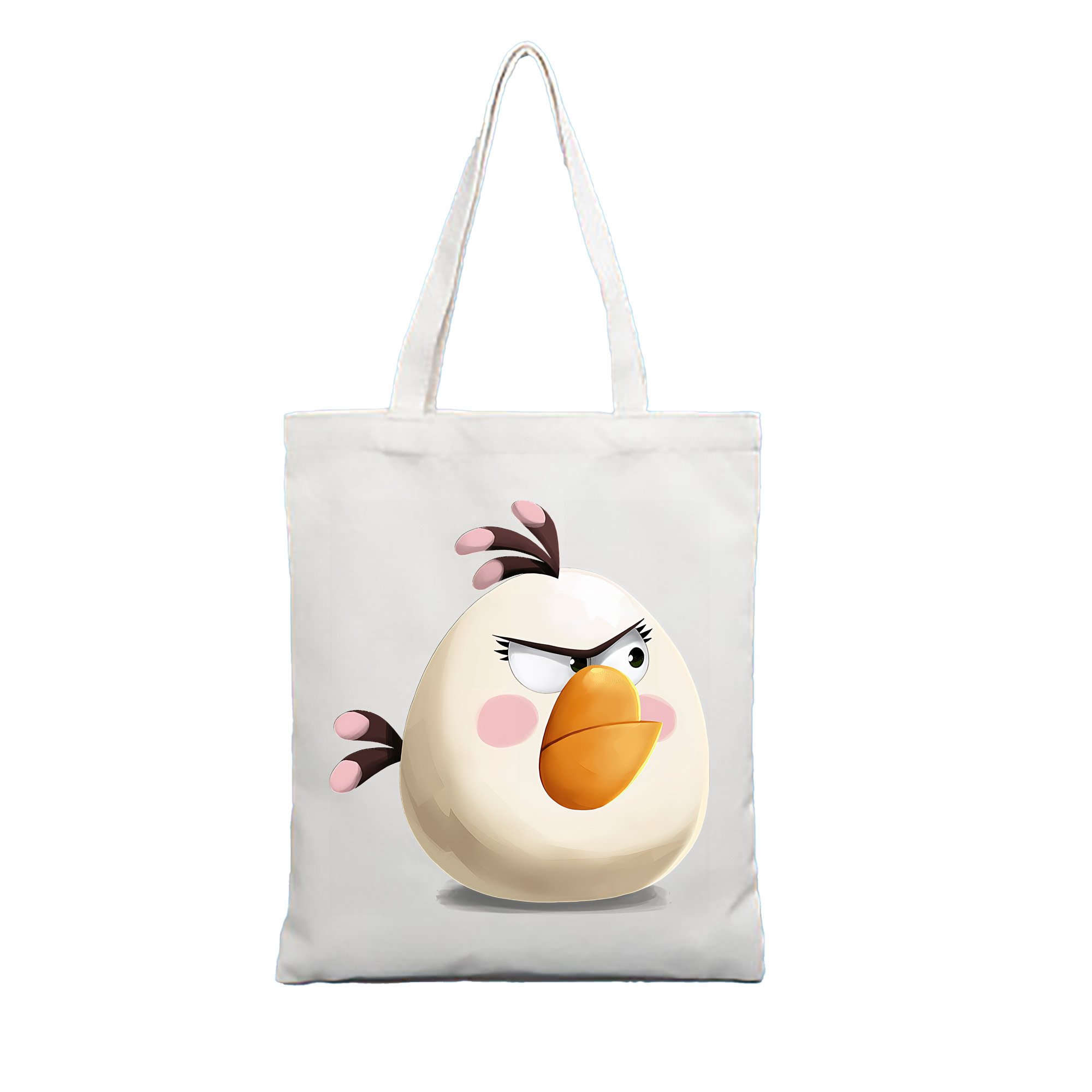 （画像用） Angry Birds アングリーバード 縦型キャンバス生地手提げバッグ　トートバッグ