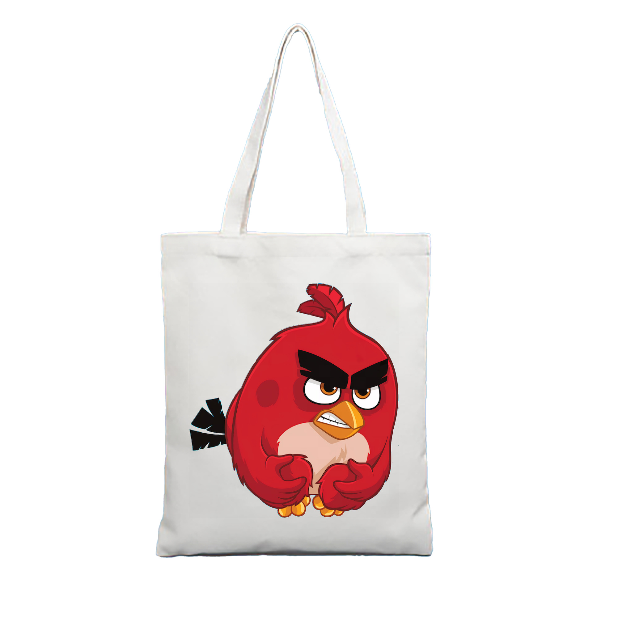 （画像用） Angry Birds アングリーバード 縦型キャンバス生地手提げバッグ　トートバッグ