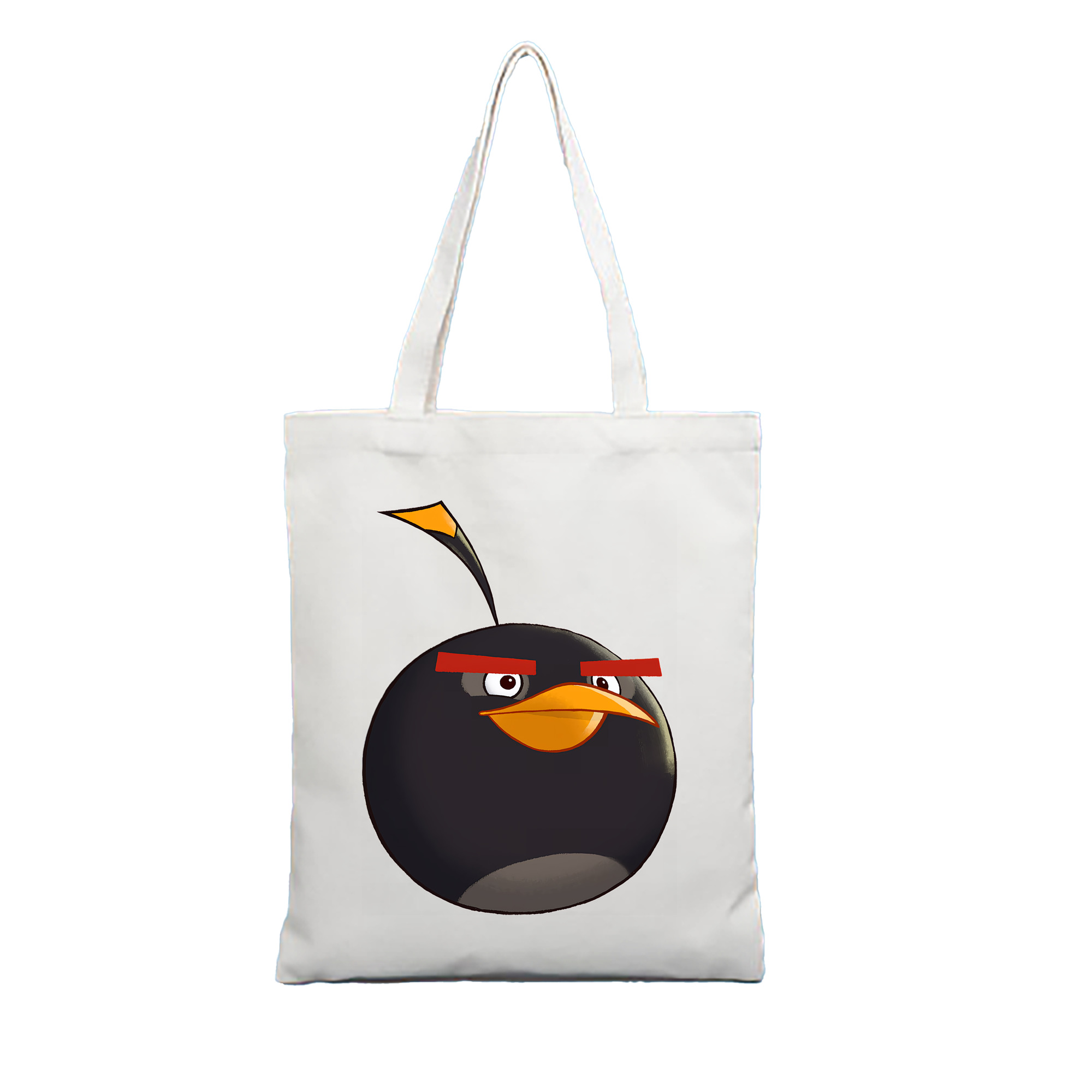 （画像用） Angry Birds アングリーバード 縦型キャンバス生地手提げバッグ　トートバッグ