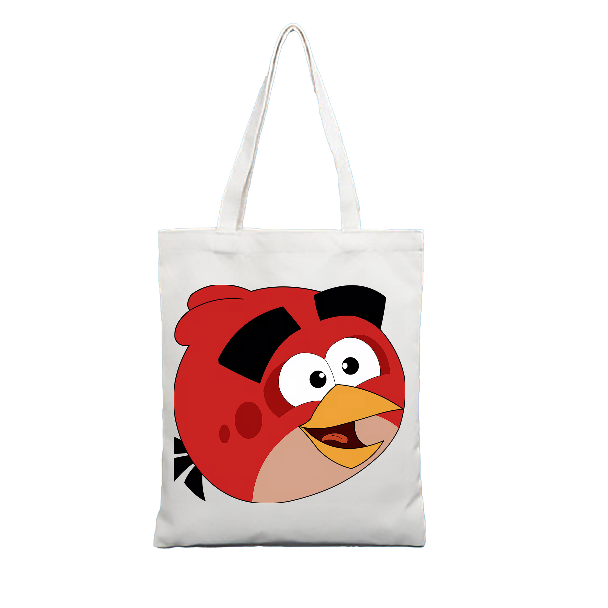 （画像用） Angry Birds アングリーバード 縦型キャンバス生地手提げバッグ　トートバッグ