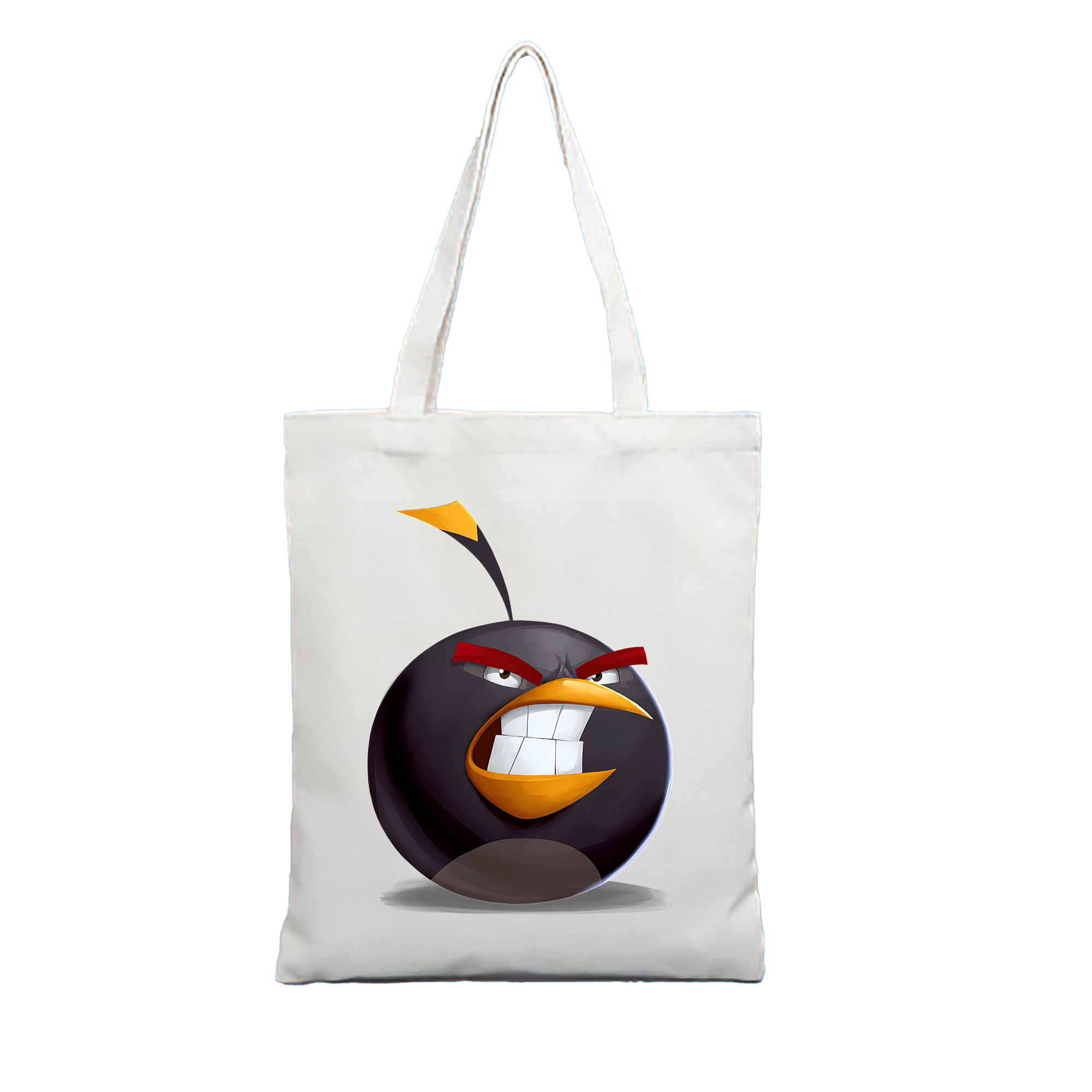 （画像用） Angry Birds アングリーバード 縦型キャンバス生地手提げバッグ　トートバッグ