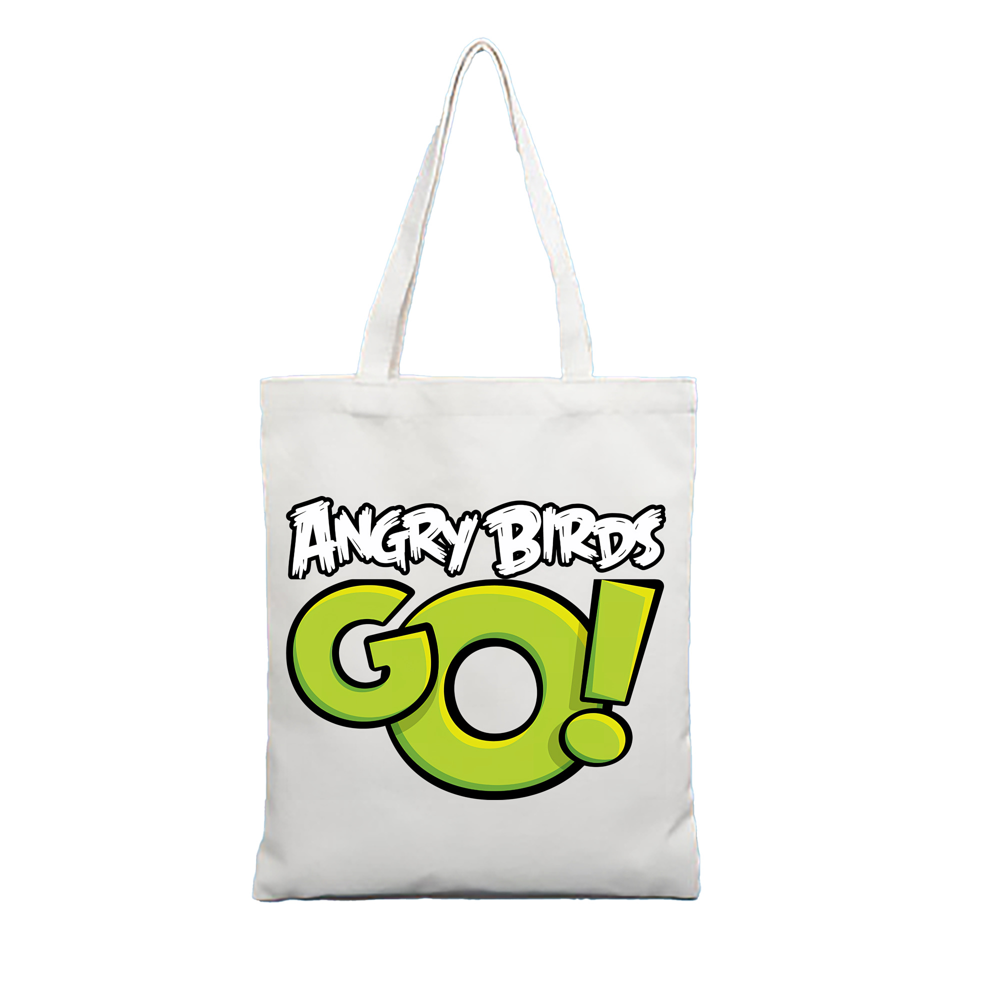 （画像用） Angry Birds アングリーバード 縦型キャンバス生地手提げバッグ　トートバッグ