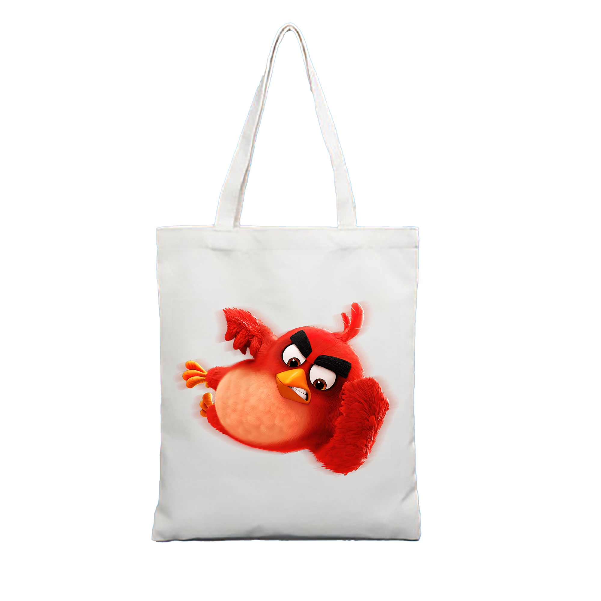 （画像用） Angry Birds アングリーバード 縦型キャンバス生地手提げバッグ　トートバッグ