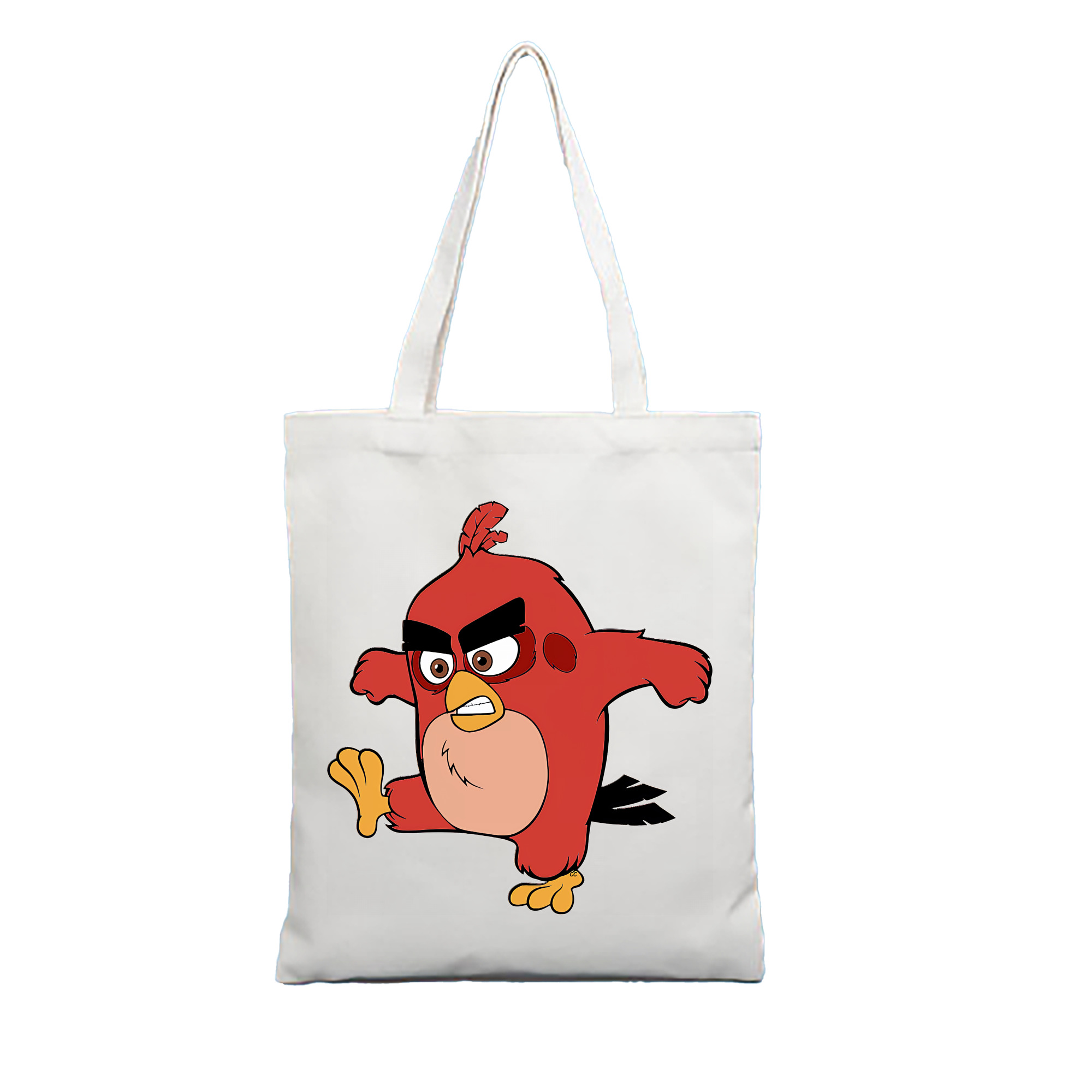 （画像用） Angry Birds アングリーバード 縦型キャンバス生地手提げバッグ　トートバッグ