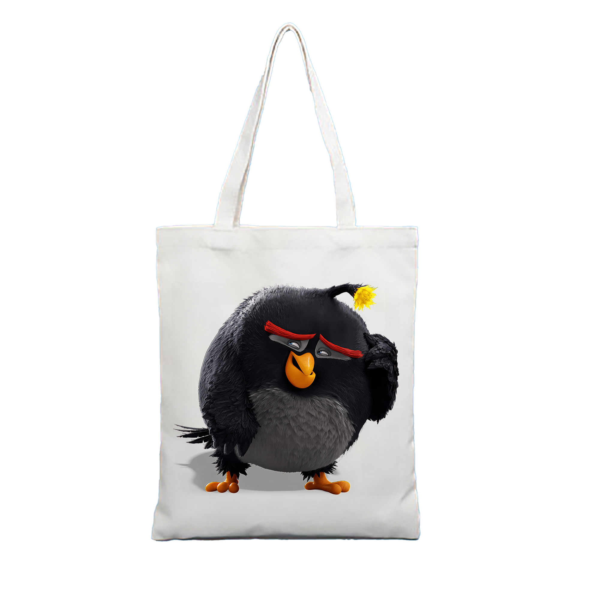 （画像用） Angry Birds アングリーバード 縦型キャンバス生地手提げバッグ　トートバッグ