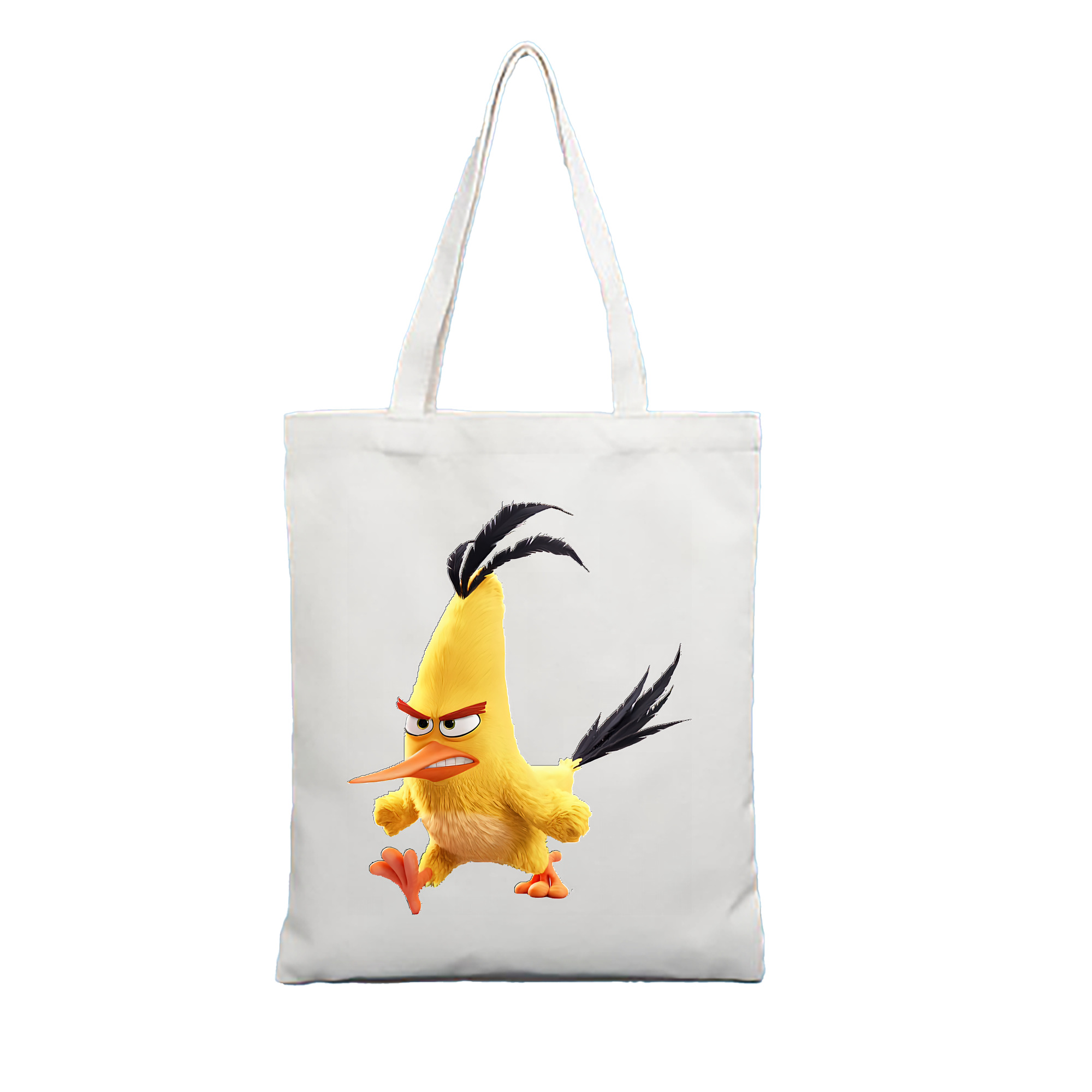 （画像用） Angry Birds アングリーバード 縦型キャンバス生地手提げバッグ　トートバッグ