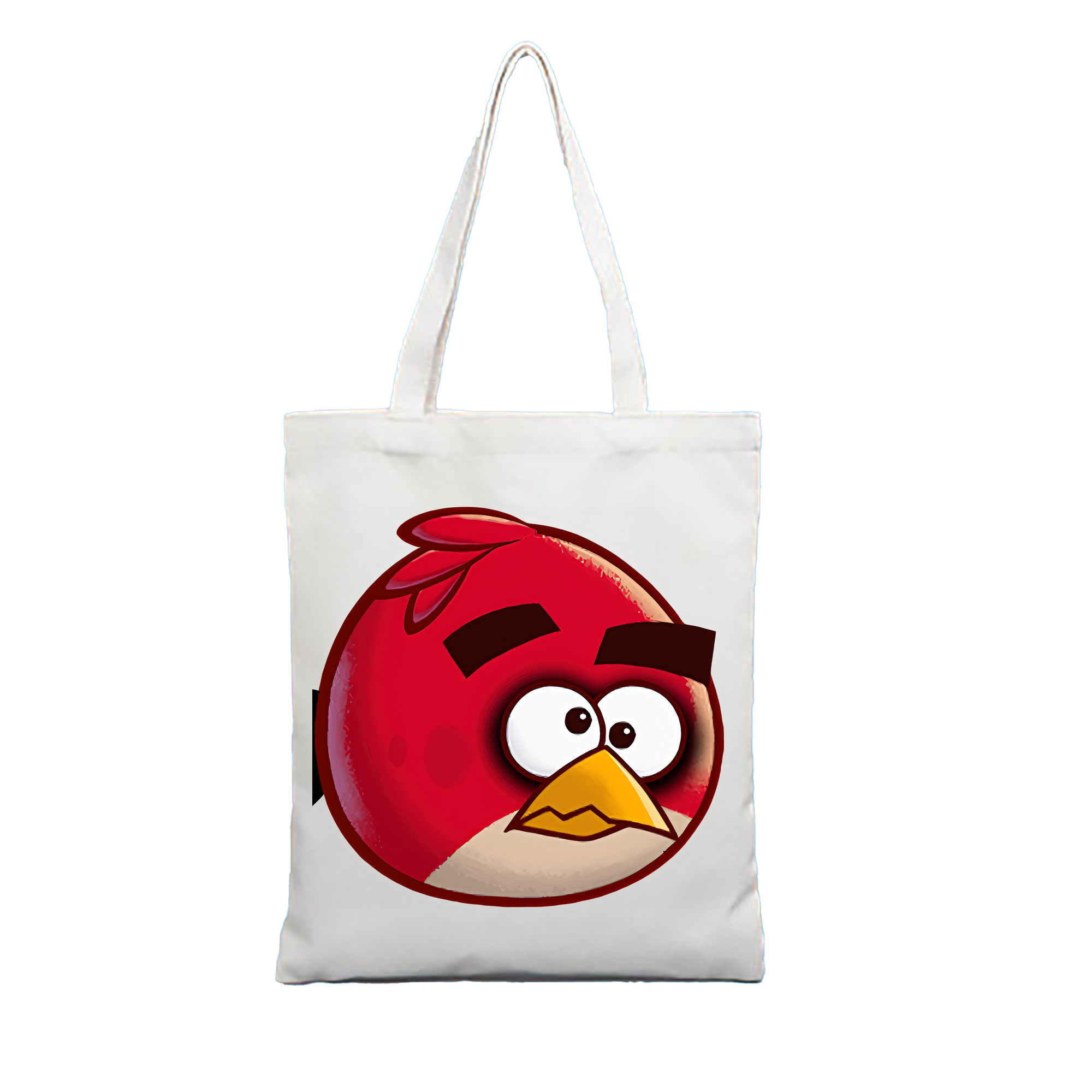 （画像用） Angry Birds アングリーバード 縦型キャンバス生地手提げバッグ　トートバッグ