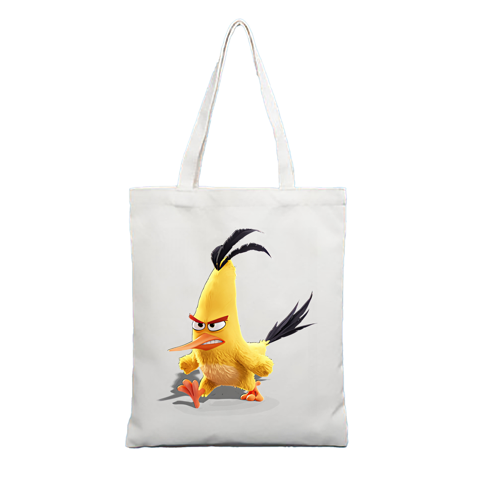 （画像用） Angry Birds アングリーバード 縦型キャンバス生地手提げバッグ　トートバッグ