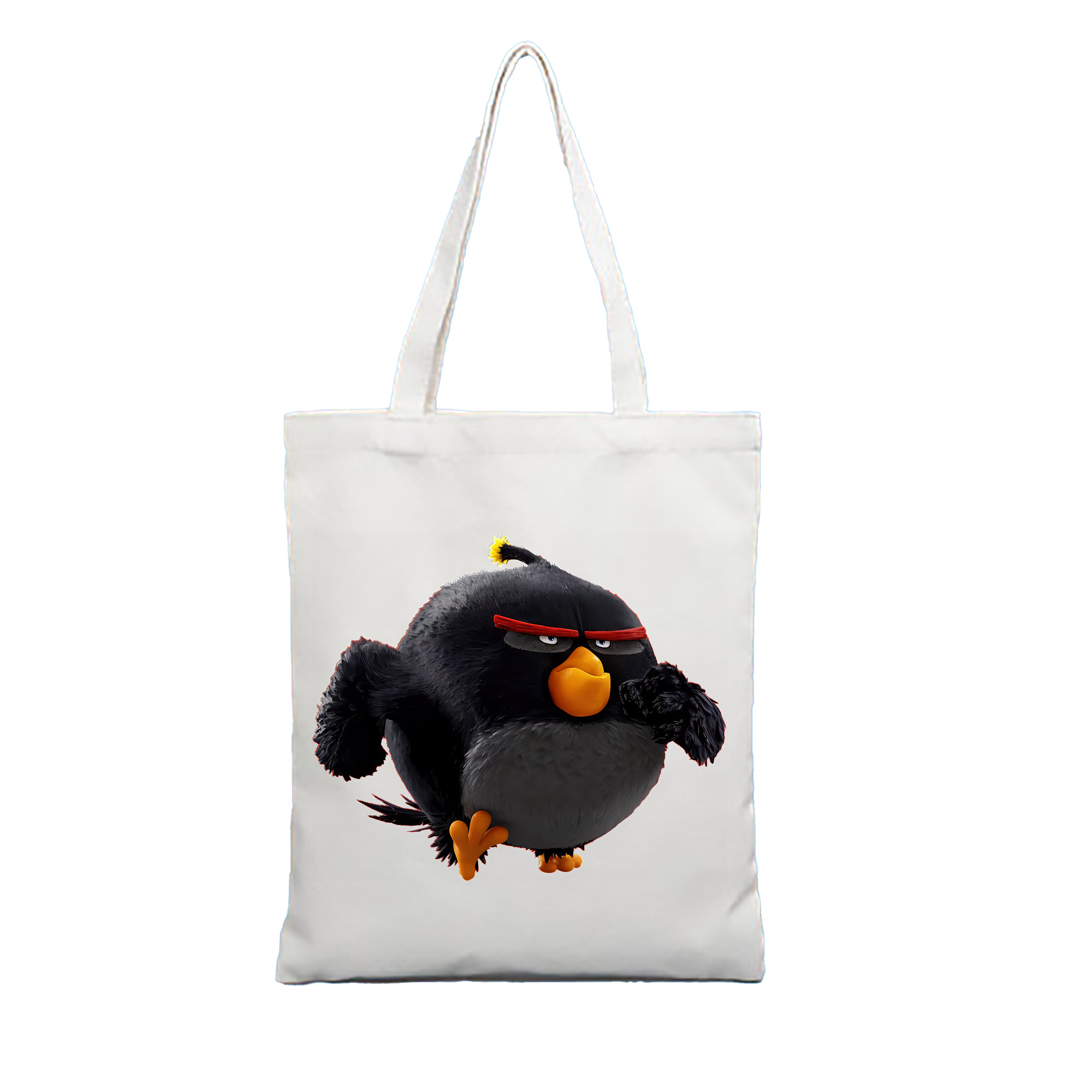 （画像用） Angry Birds アングリーバード 縦型キャンバス生地手提げバッグ　トートバッグ