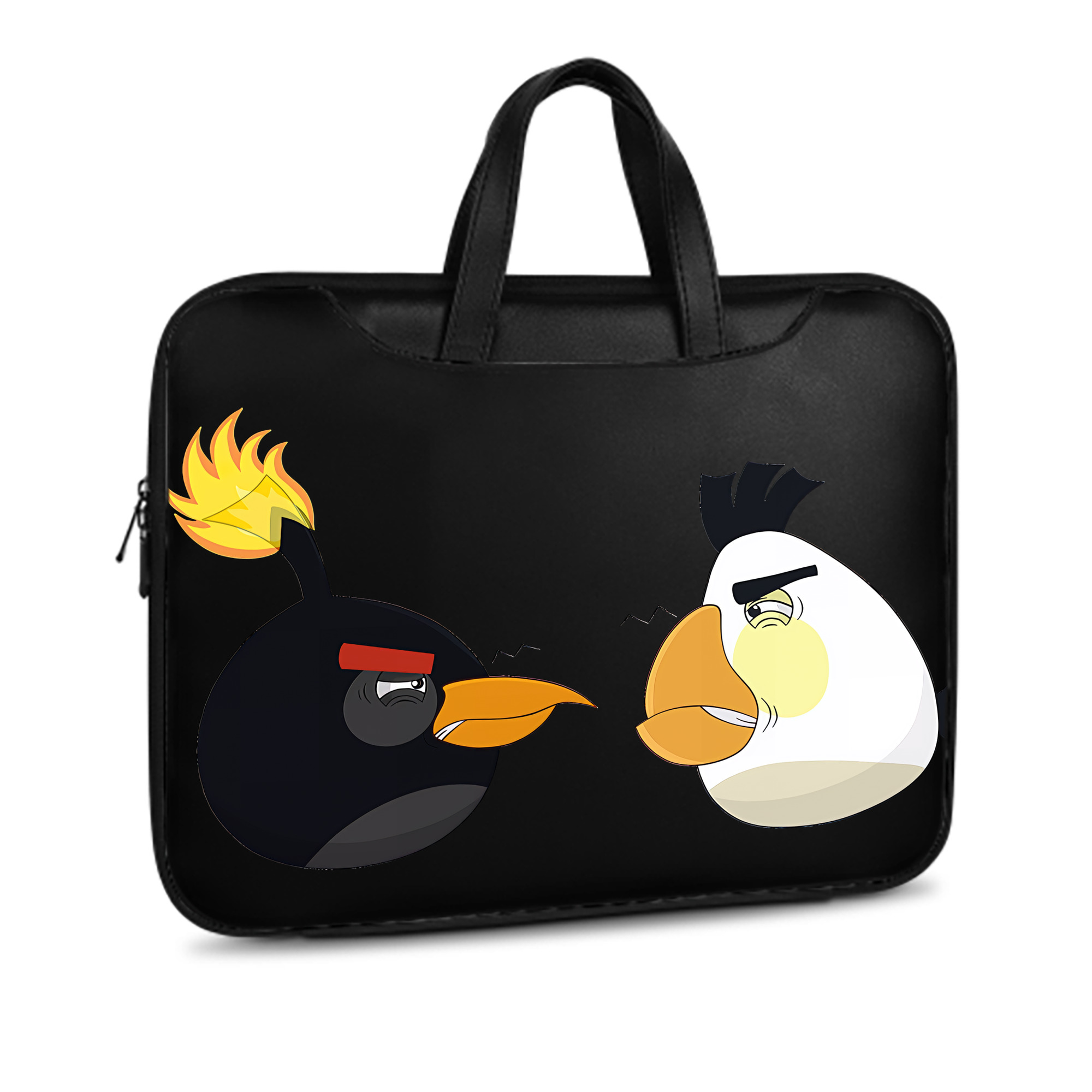 （画像用） Angry Birds アングリーバード レザーラップトップバッグ　ノートパソコンケース