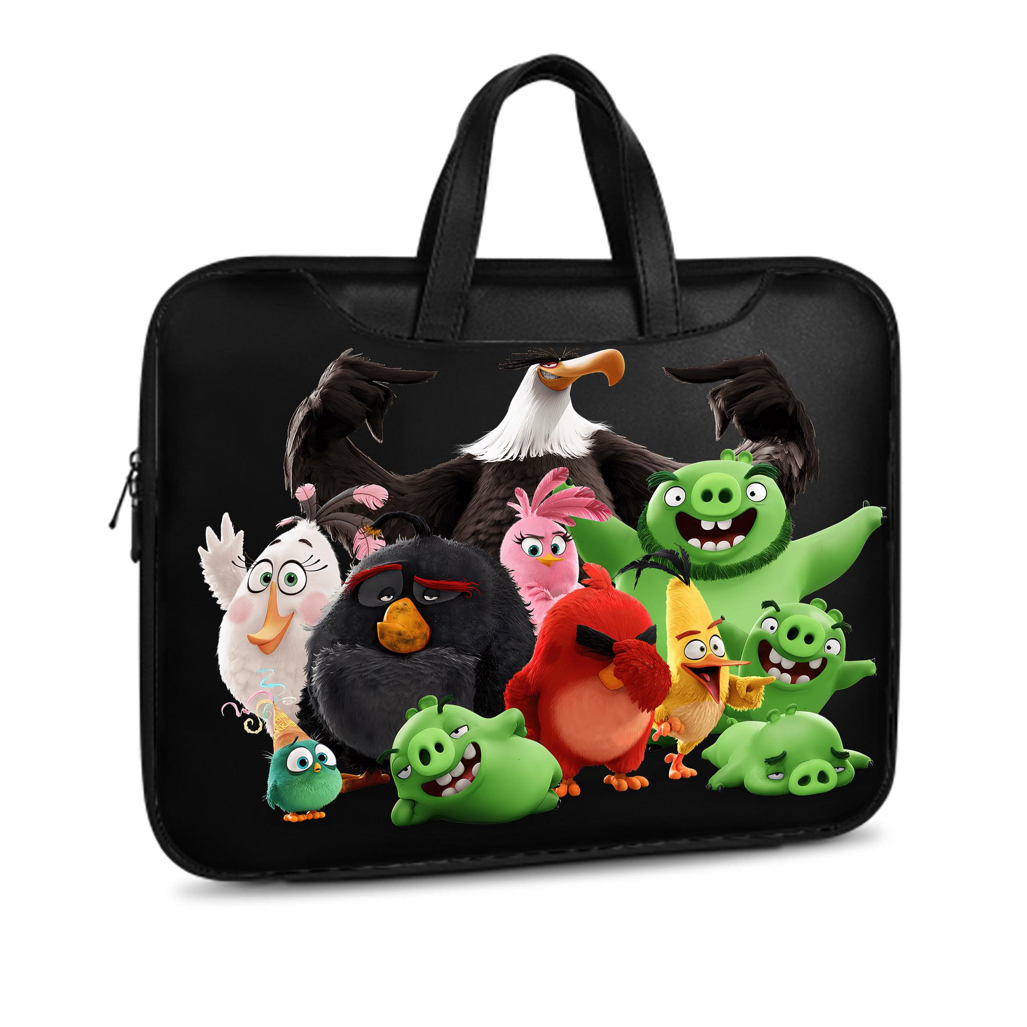 （画像用） Angry Birds アングリーバード レザーラップトップバッグ　ノートパソコンケース