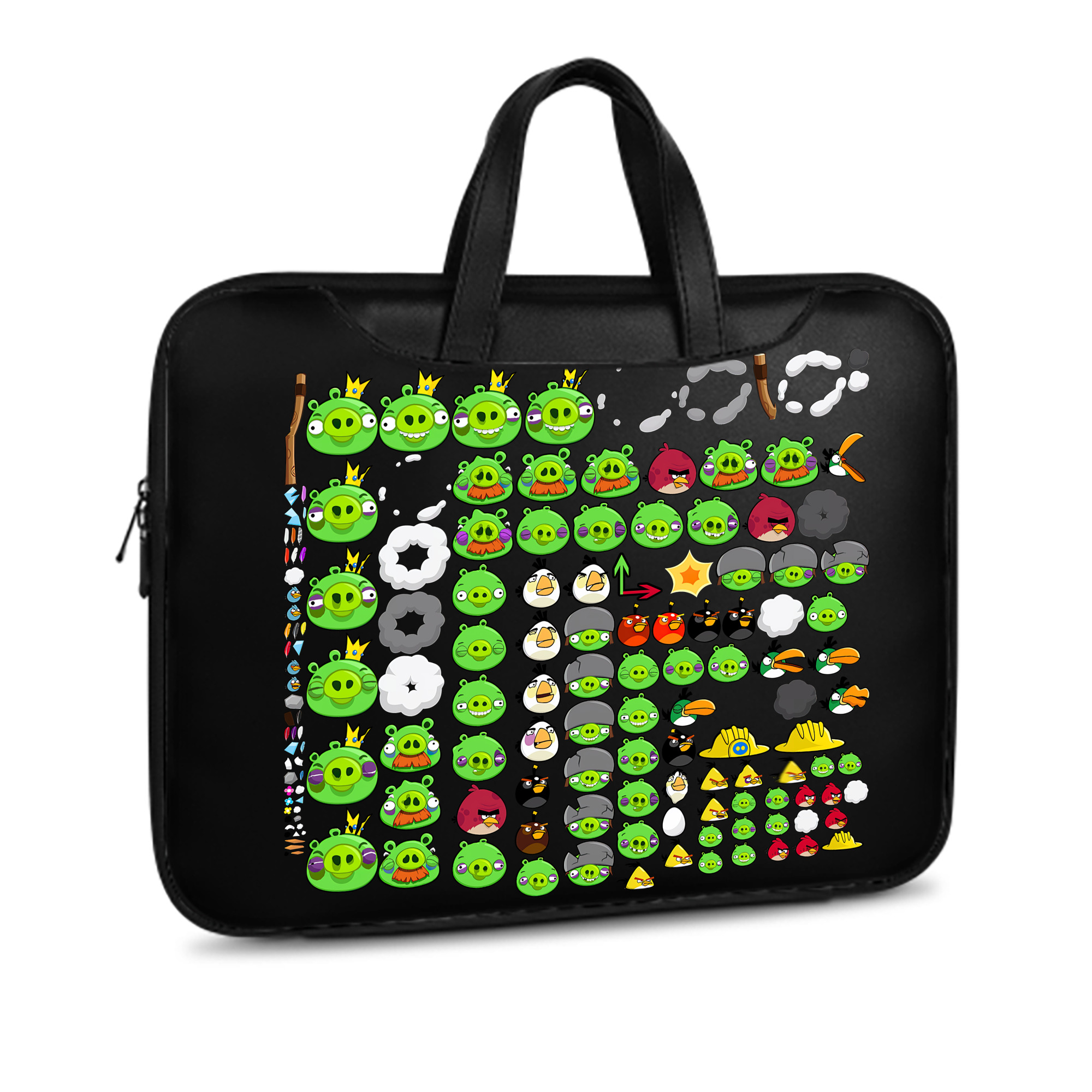 （画像用） Angry Birds アングリーバード レザーラップトップバッグ　ノートパソコンケース