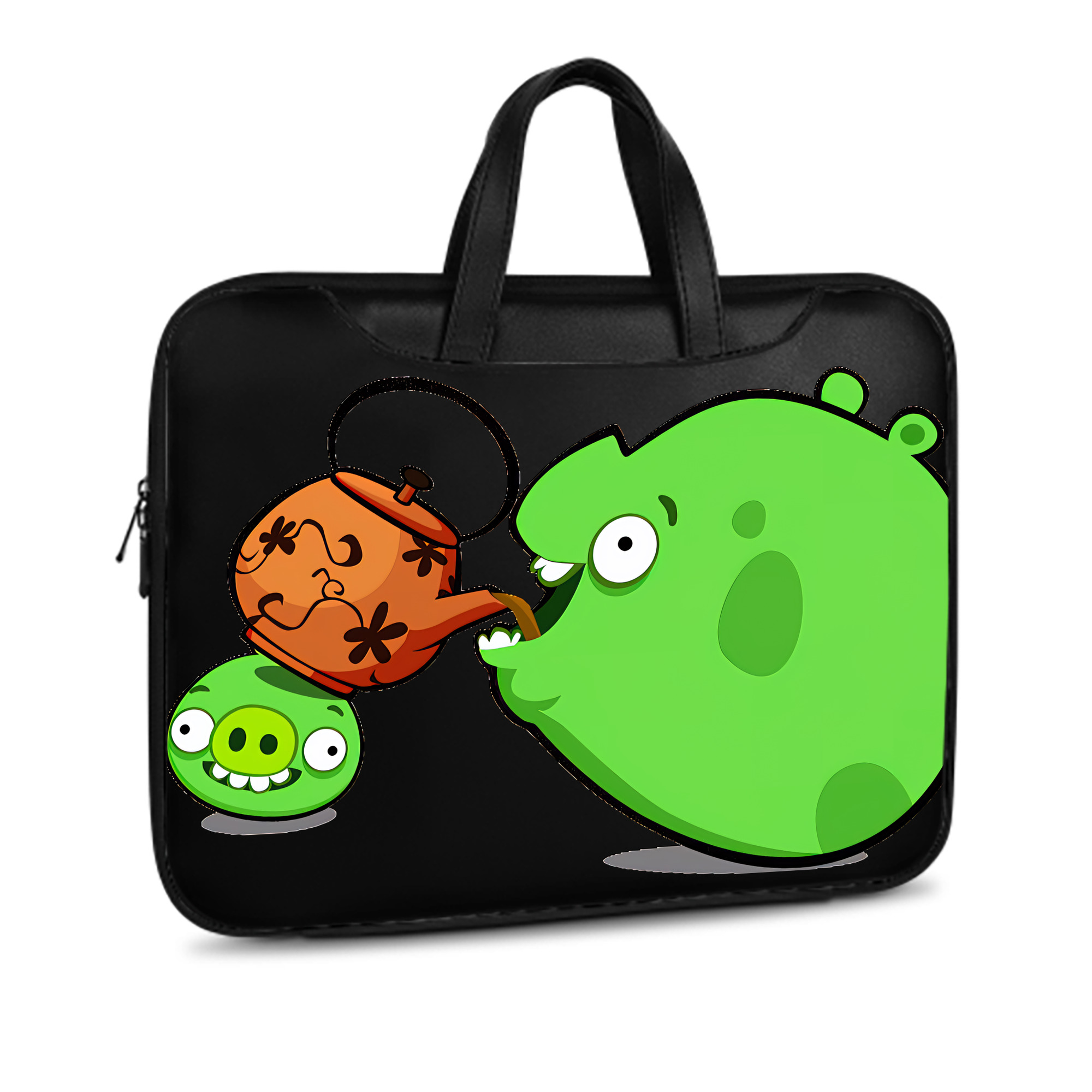 （画像用） Angry Birds アングリーバード レザーラップトップバッグ　ノートパソコンケース