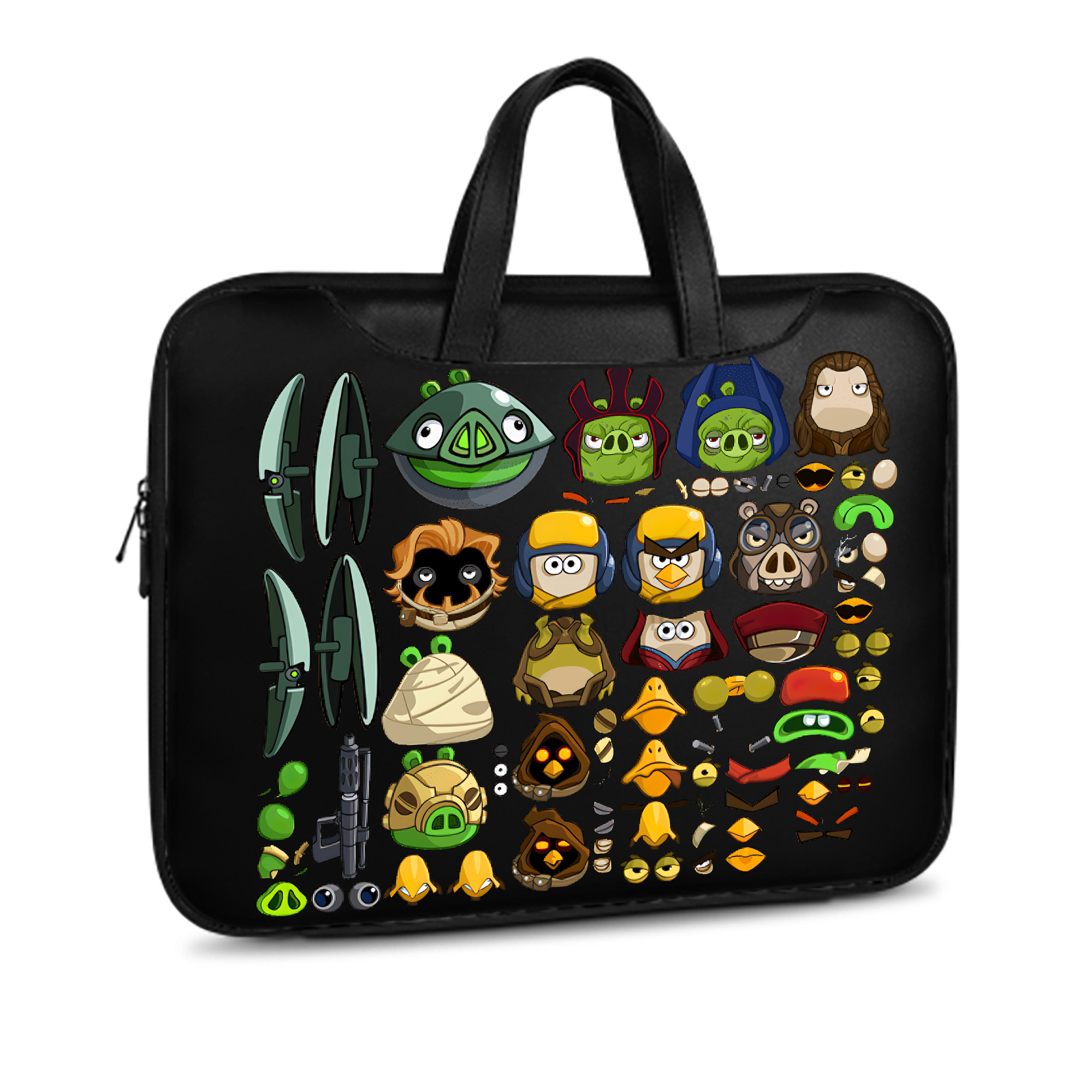 （画像用） Angry Birds アングリーバード レザーラップトップバッグ　ノートパソコンケース