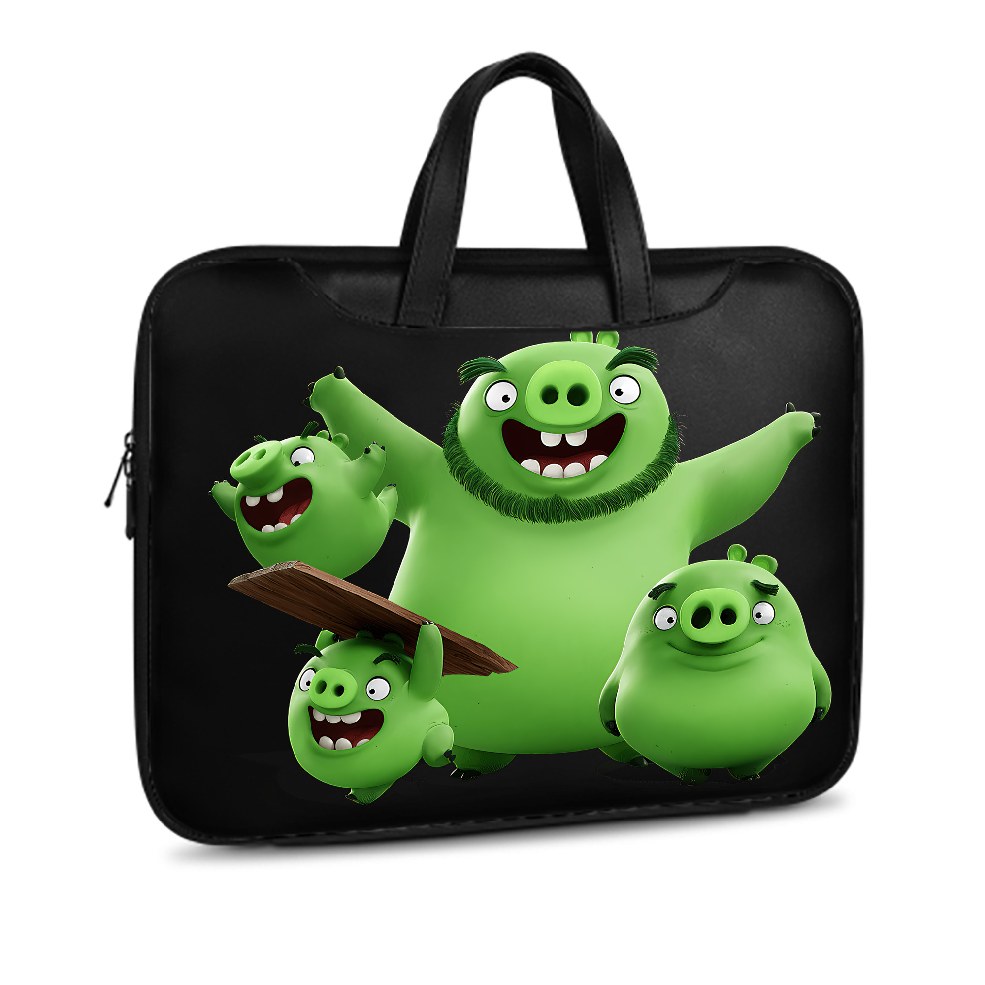 （画像用） Angry Birds アングリーバード レザーラップトップバッグ　ノートパソコンケース