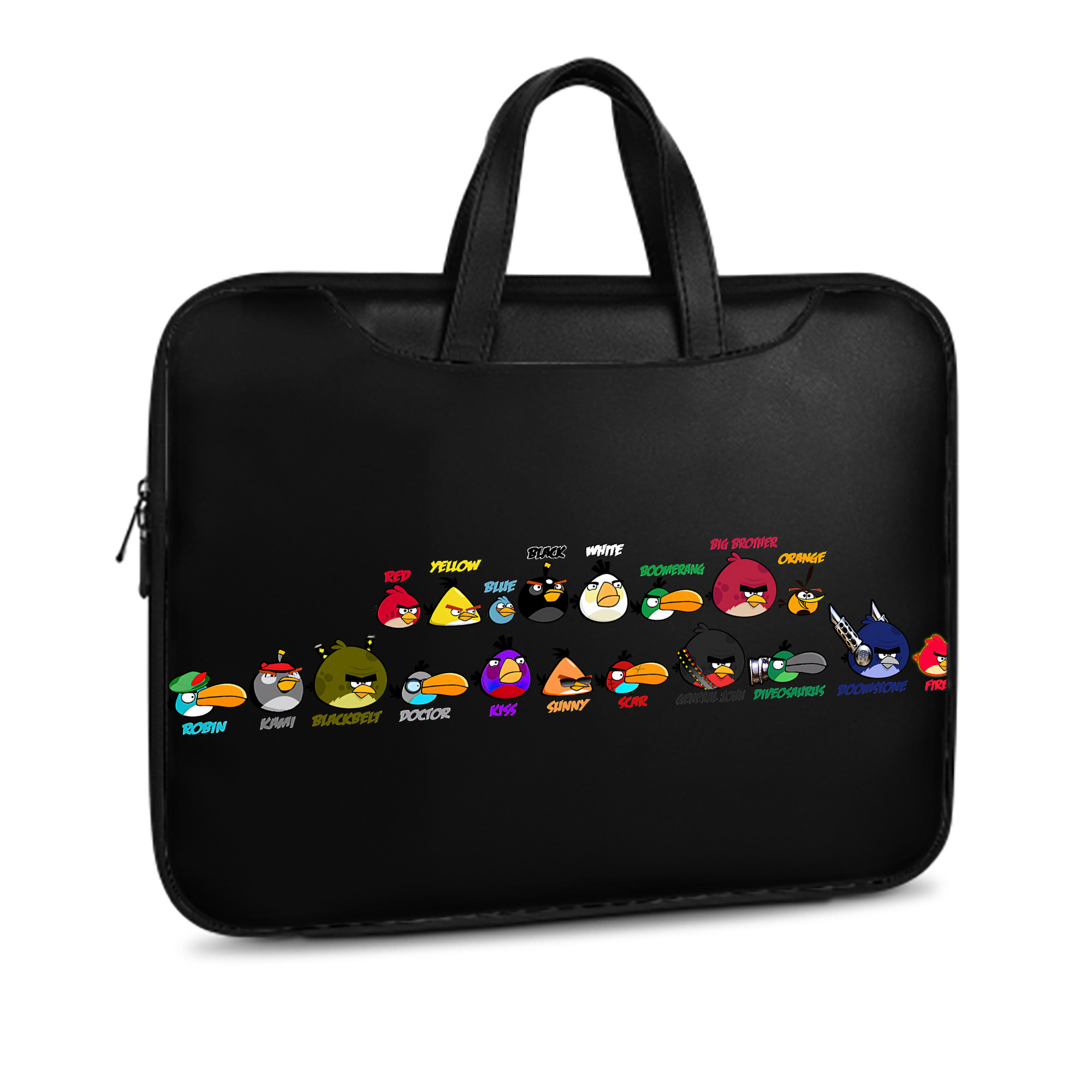 （画像用） Angry Birds アングリーバード レザーラップトップバッグ　ノートパソコンケース