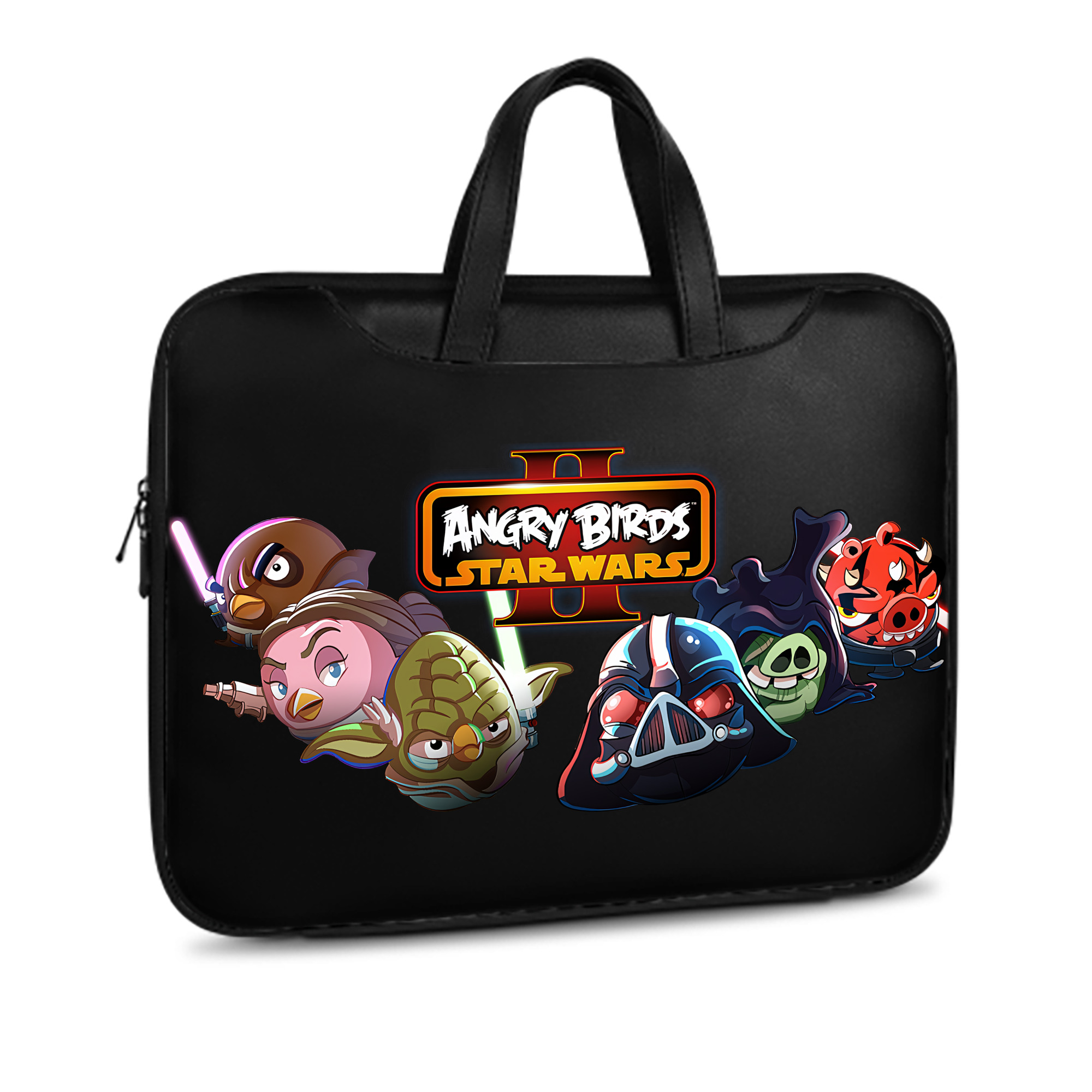 （画像用） Angry Birds アングリーバード レザーラップトップバッグ　ノートパソコンケース