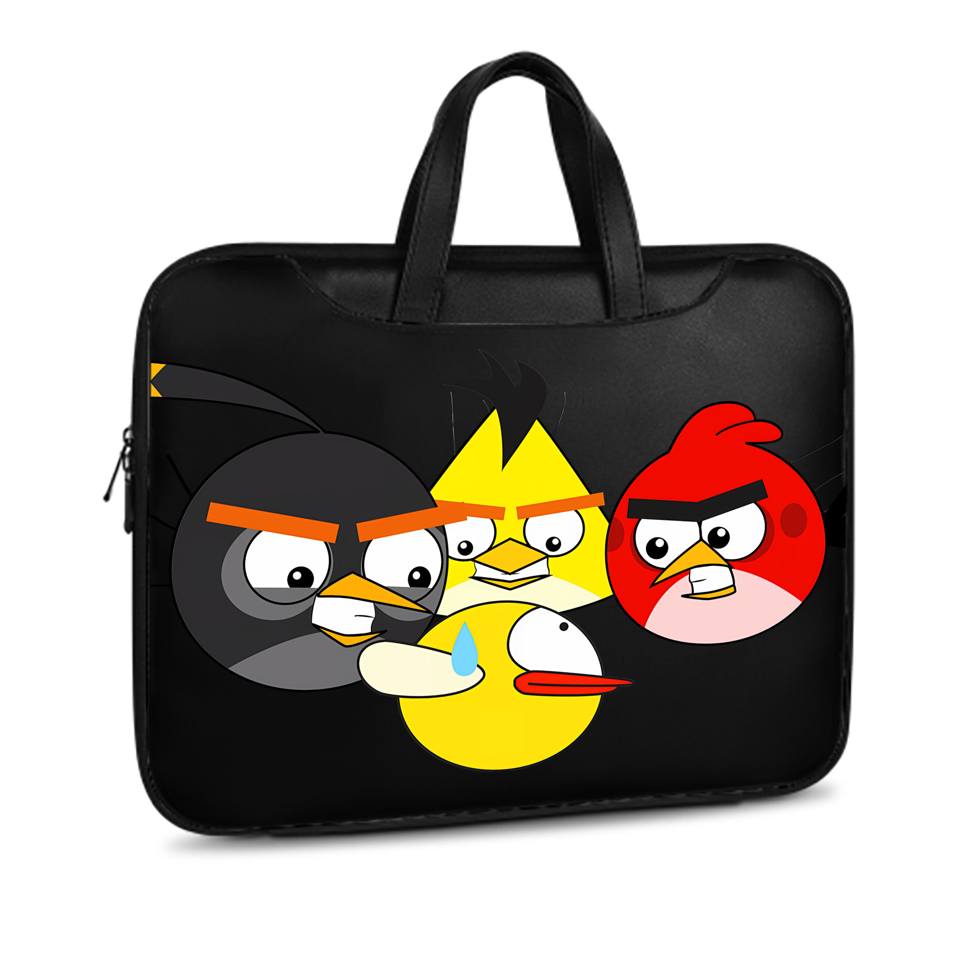 （画像用） Angry Birds アングリーバード レザーラップトップバッグ　ノートパソコンケース