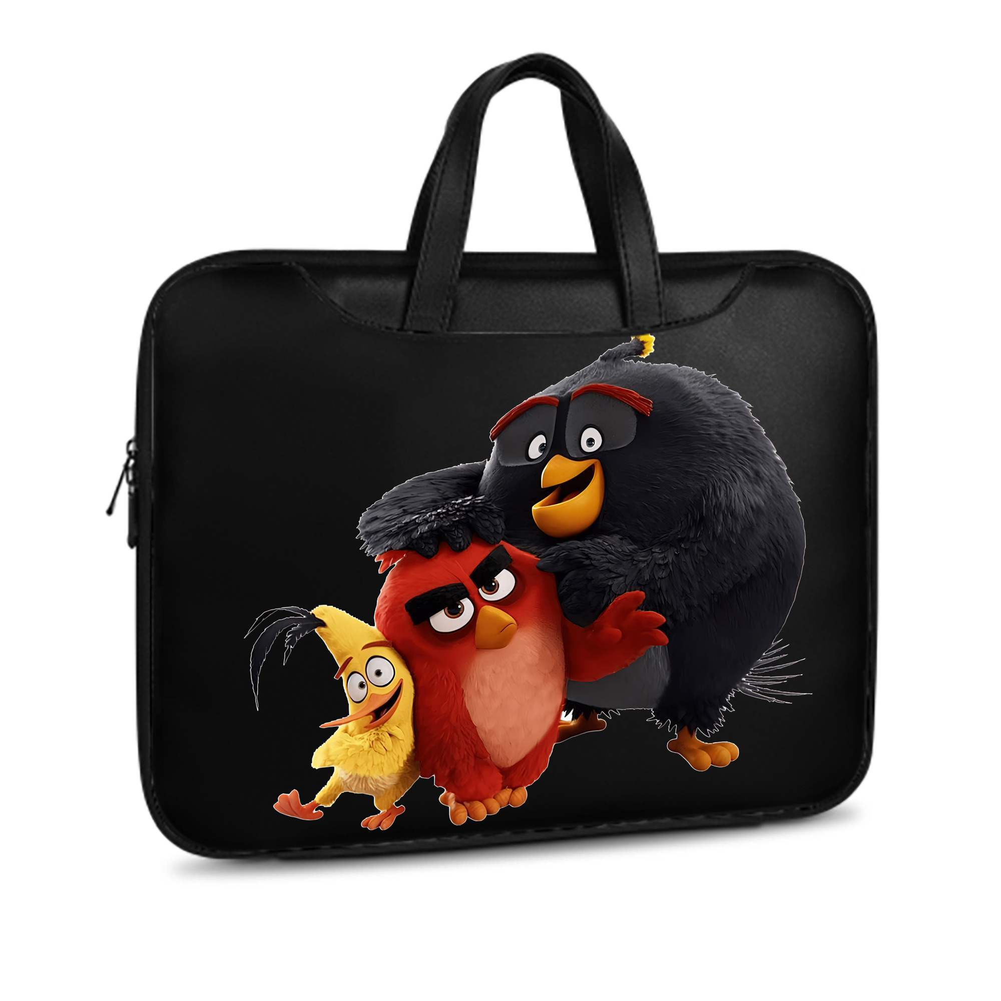 （画像用） Angry Birds アングリーバード レザーラップトップバッグ　ノートパソコンケース