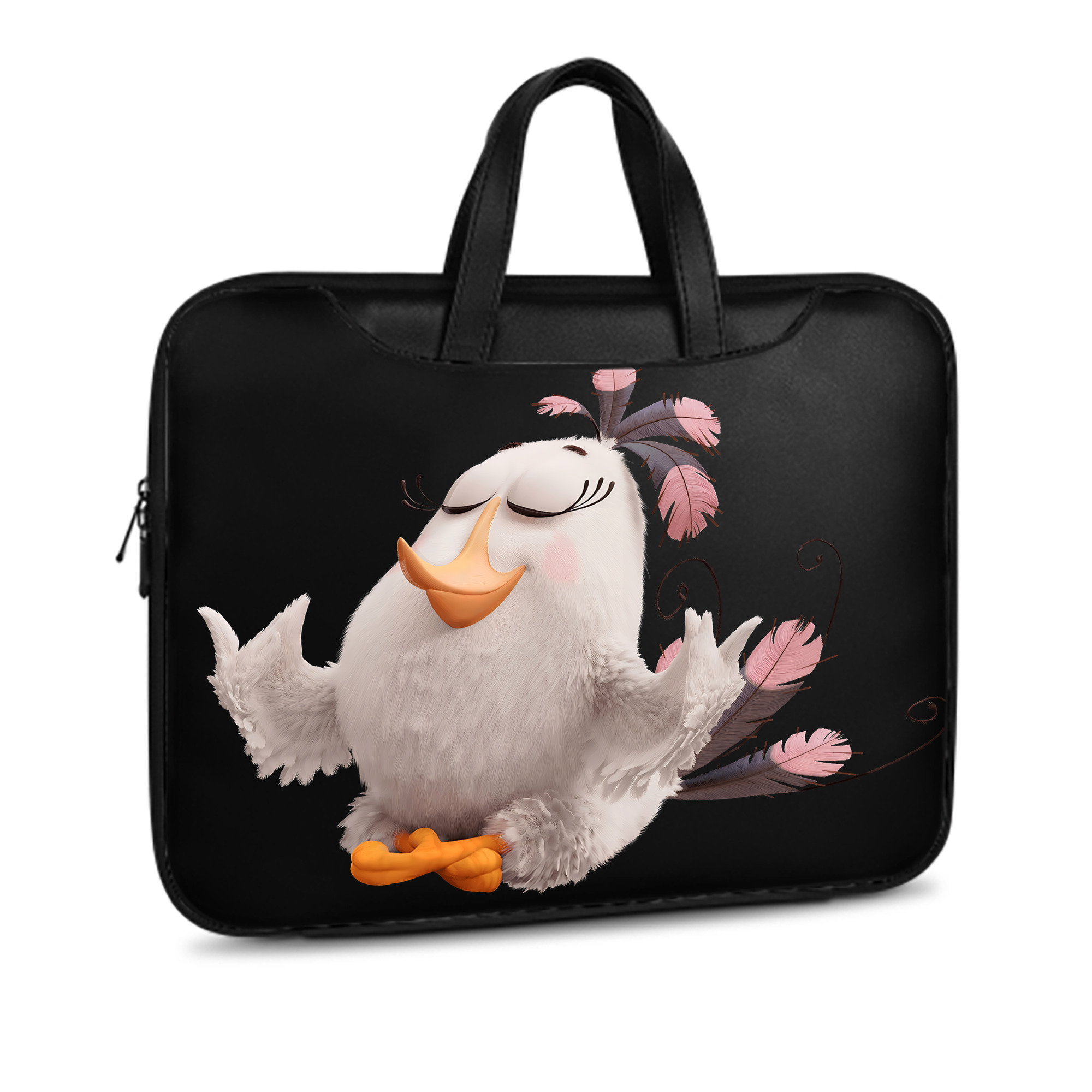 （画像用） Angry Birds アングリーバード レザーラップトップバッグ　ノートパソコンケース
