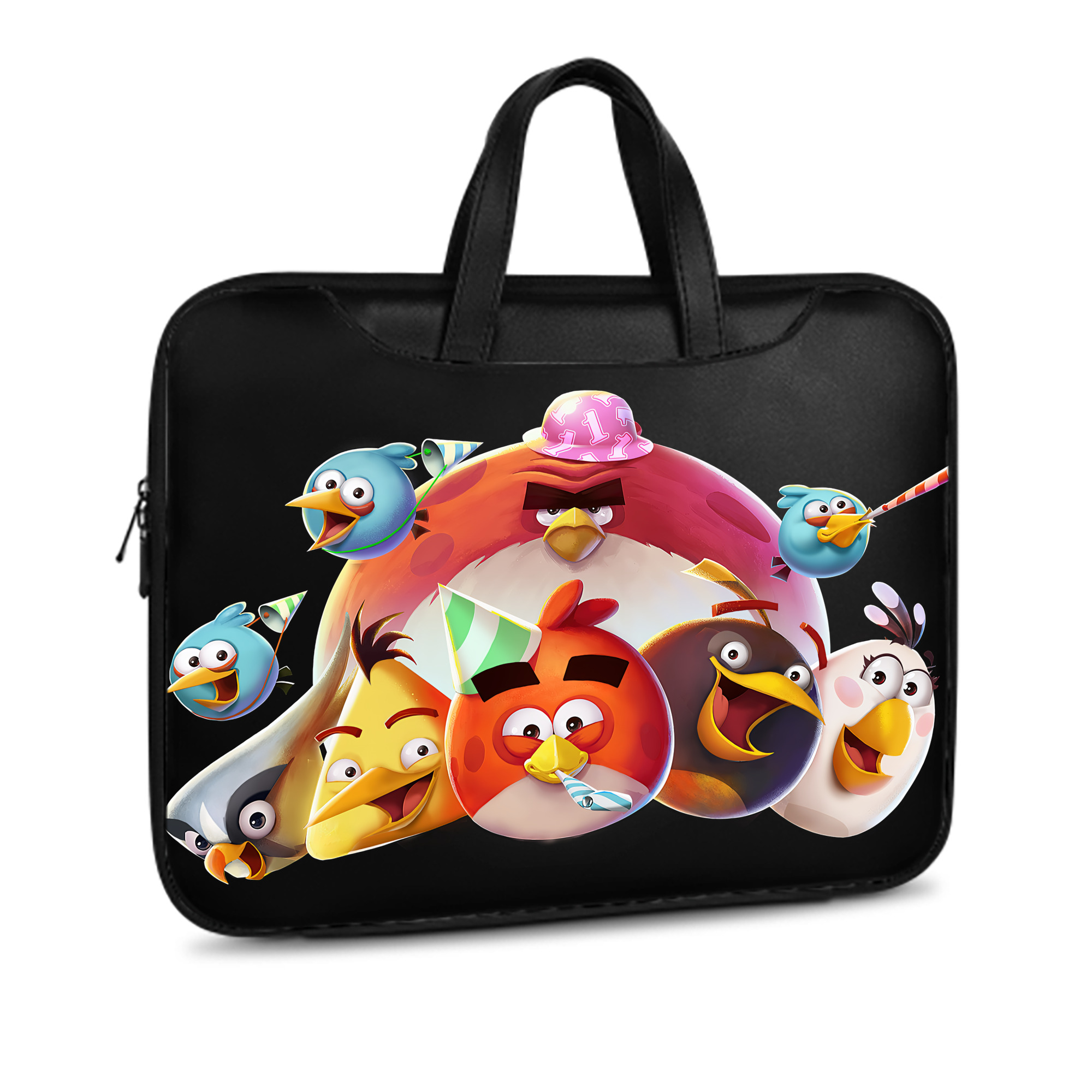 （画像用） Angry Birds アングリーバード レザーラップトップバッグ　ノートパソコンケース