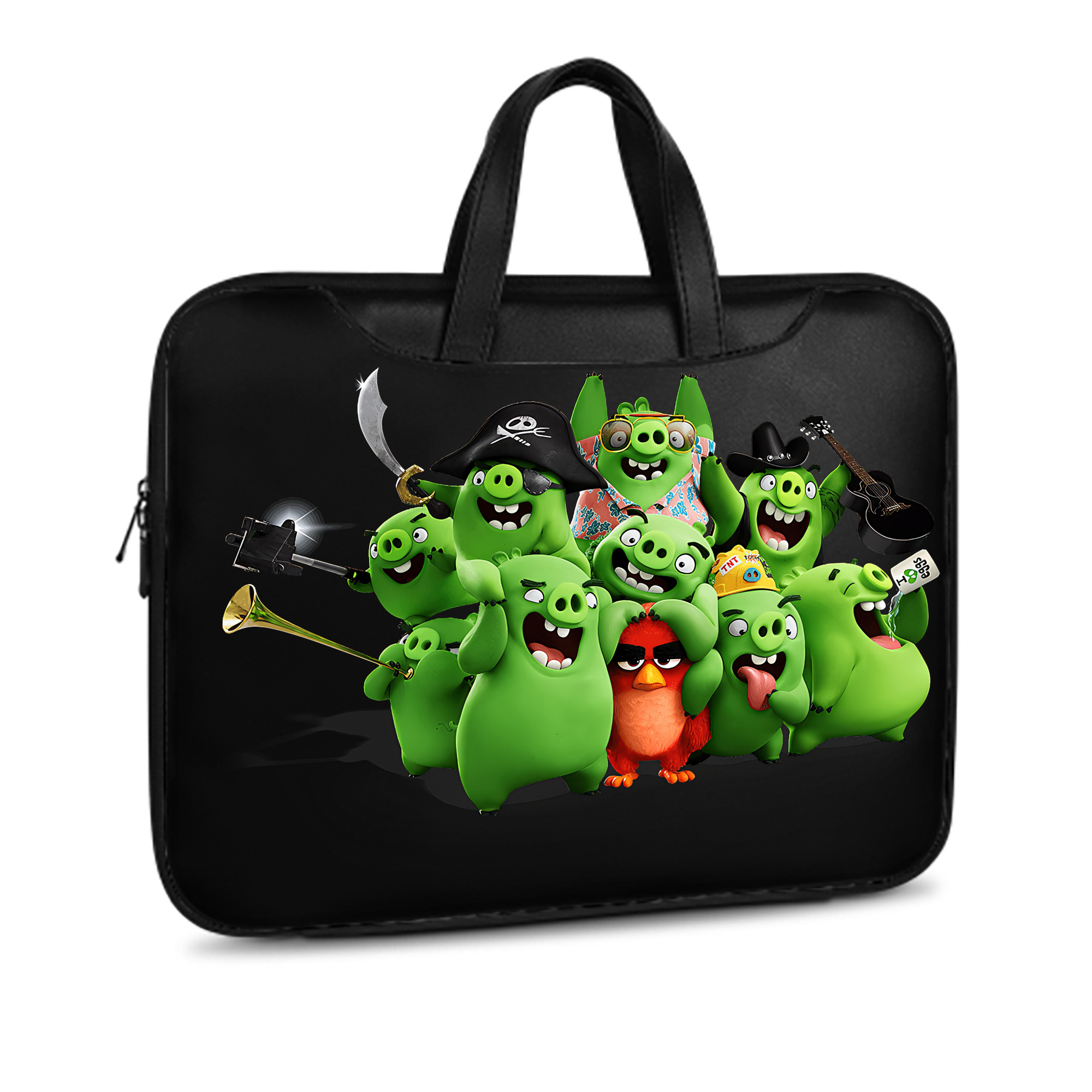 （画像用） Angry Birds アングリーバード レザーラップトップバッグ　ノートパソコンケース