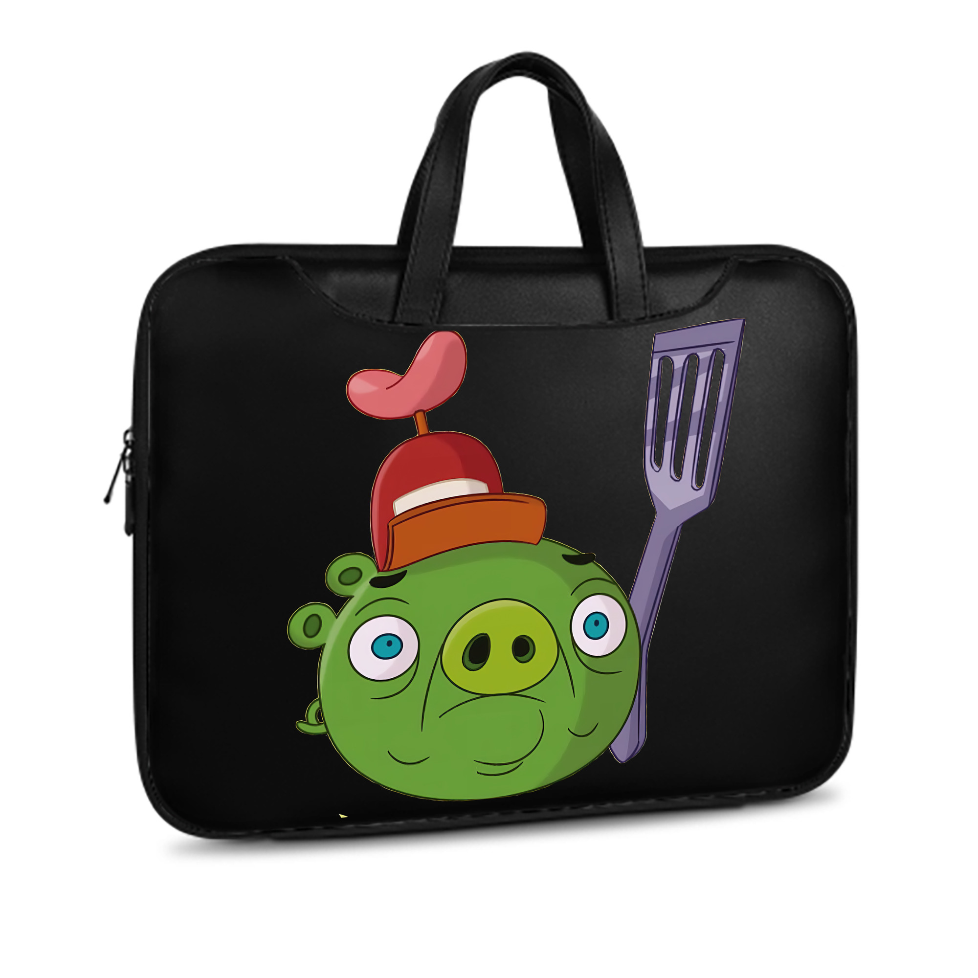 （画像用） Angry Birds アングリーバード レザーラップトップバッグ　ノートパソコンケース