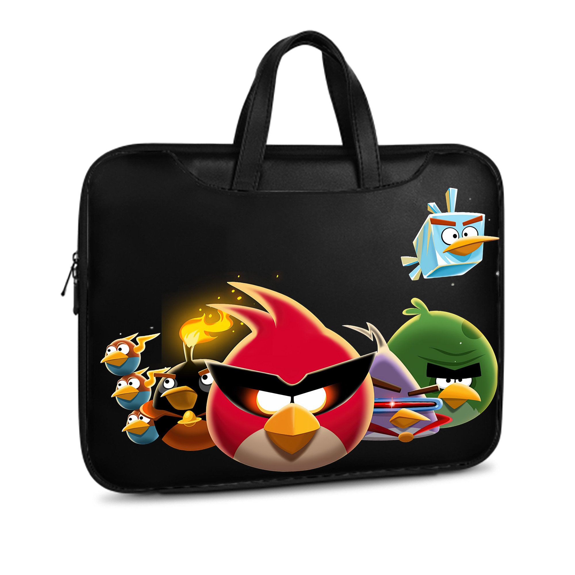 （画像用） Angry Birds アングリーバード レザーラップトップバッグ　ノートパソコンケース