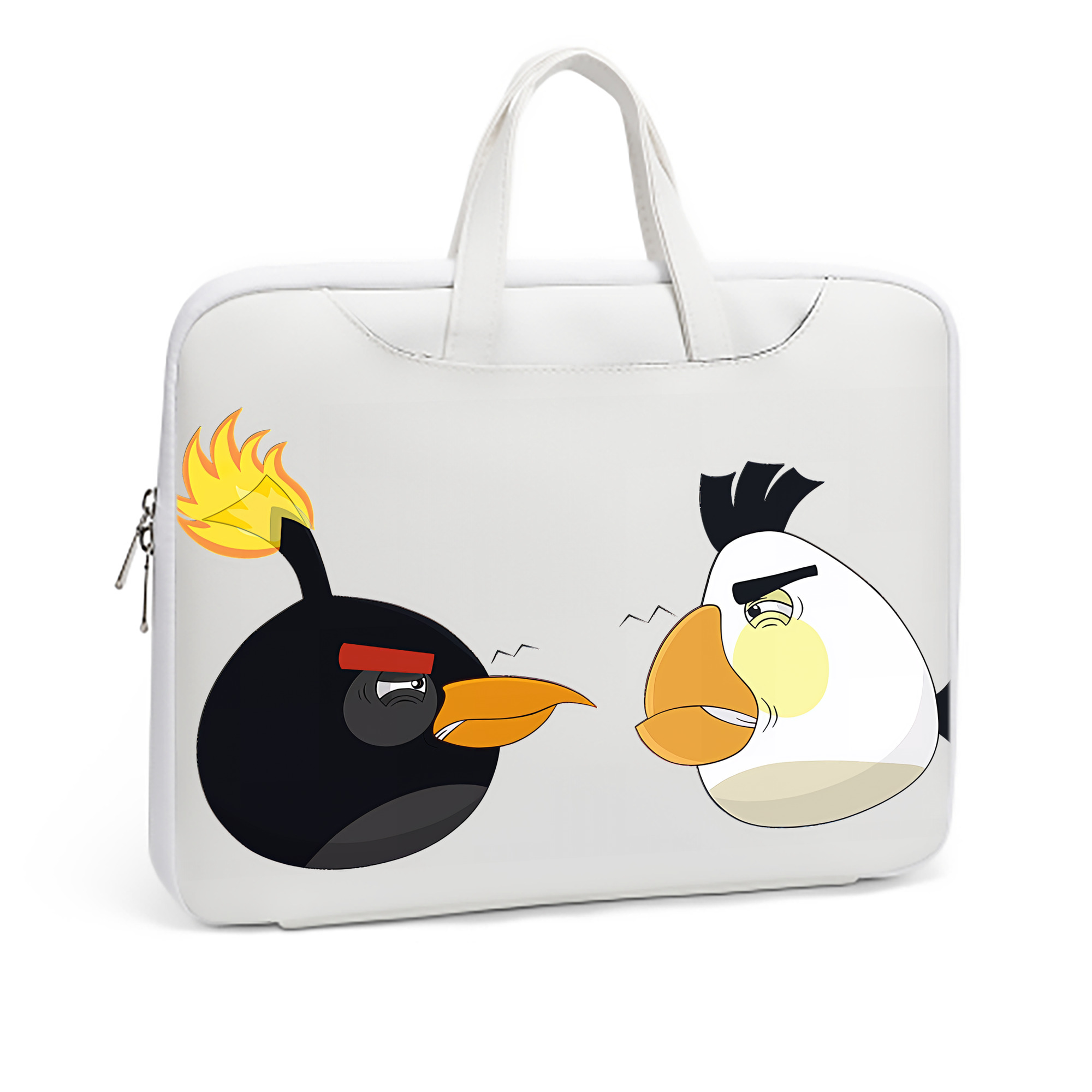 （画像用） Angry Birds アングリーバード レザーラップトップバッグ　ノートパソコンケース
