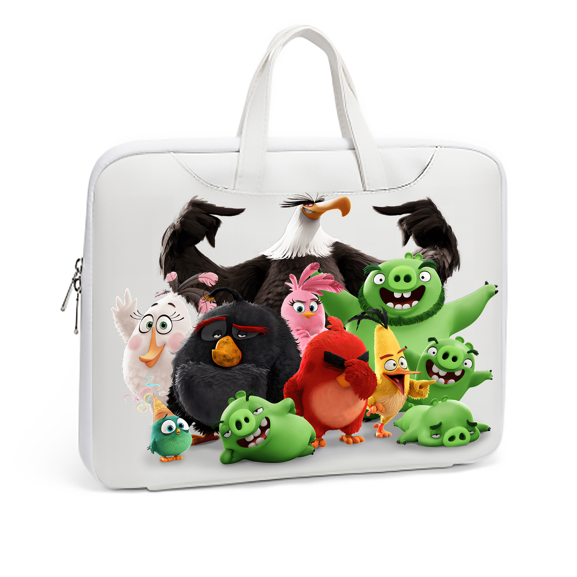 （画像用） Angry Birds アングリーバード レザーラップトップバッグ　ノートパソコンケース