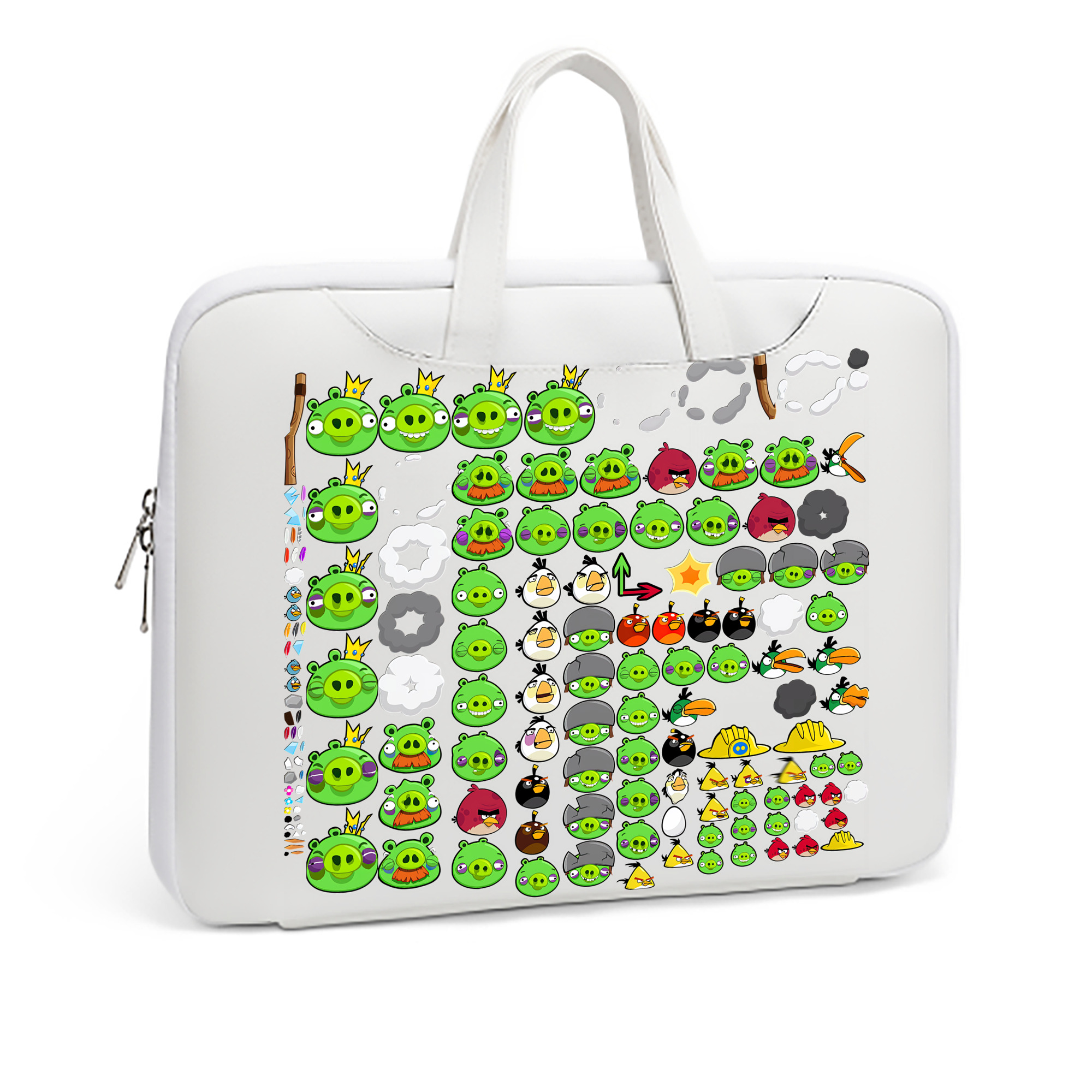 （画像用） Angry Birds アングリーバード レザーラップトップバッグ　ノートパソコンケース