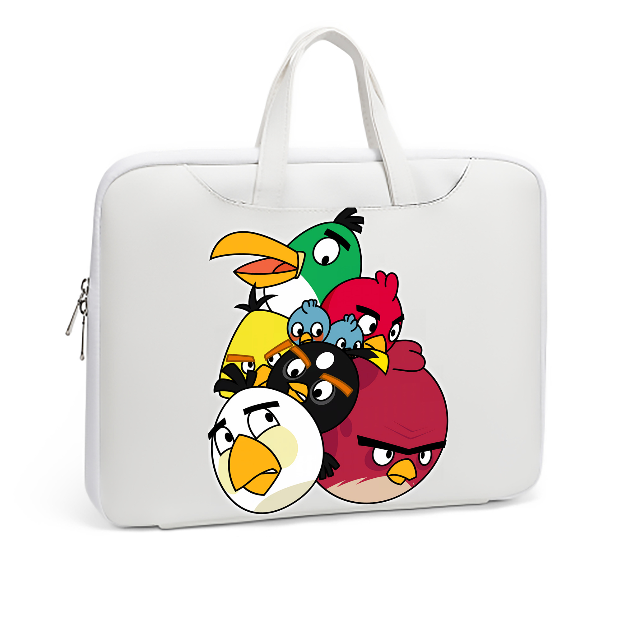 （画像用） Angry Birds アングリーバード レザーラップトップバッグ　ノートパソコンケース