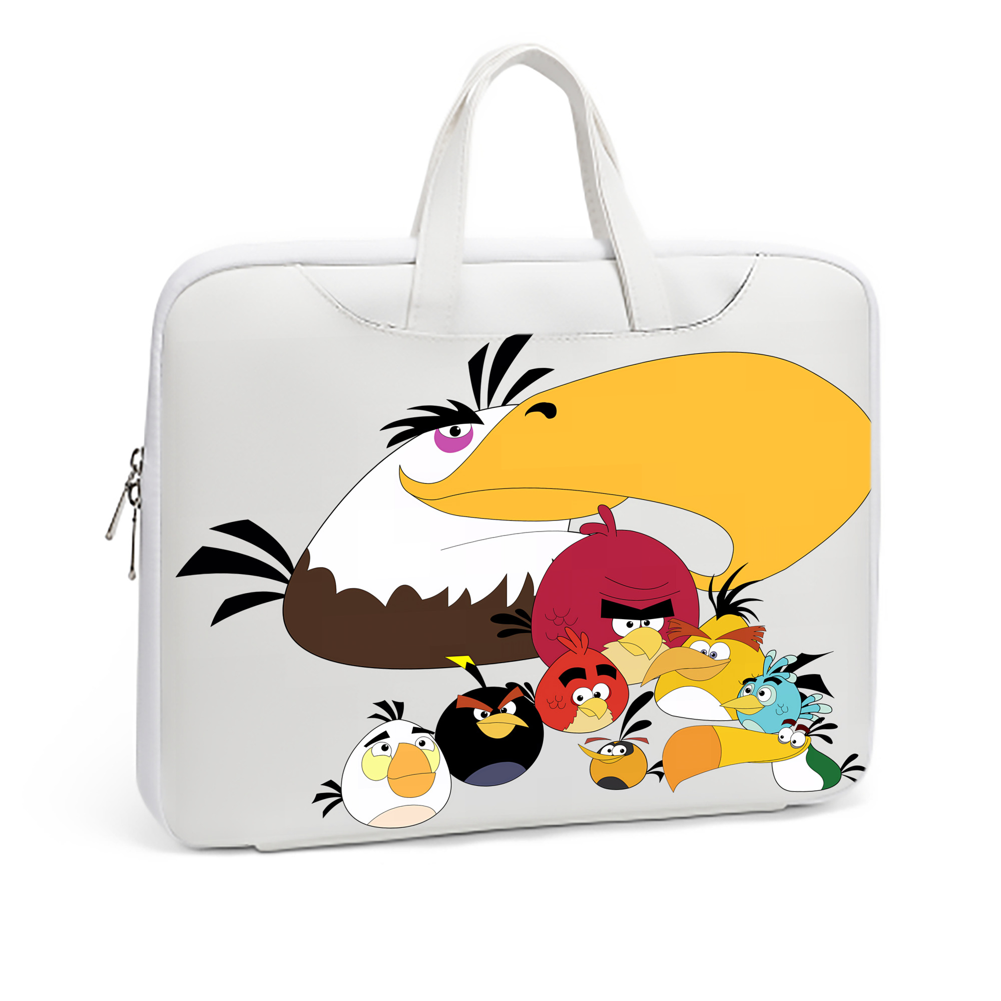 （画像用） Angry Birds アングリーバード レザーラップトップバッグ　ノートパソコンケース