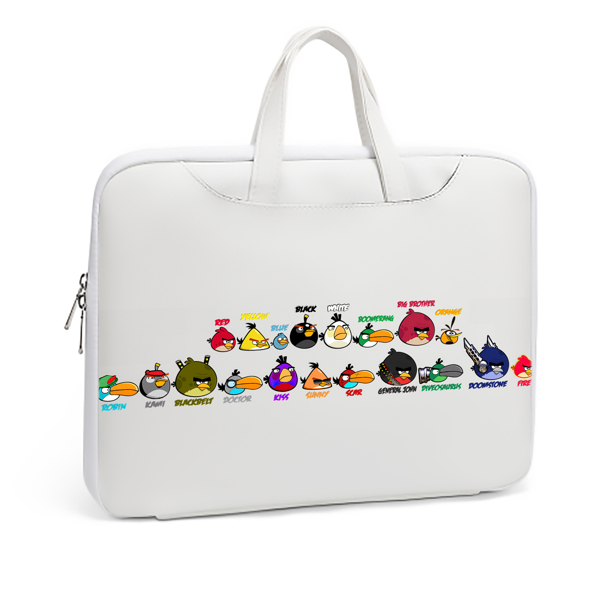 （画像用） Angry Birds アングリーバード レザーラップトップバッグ　ノートパソコンケース