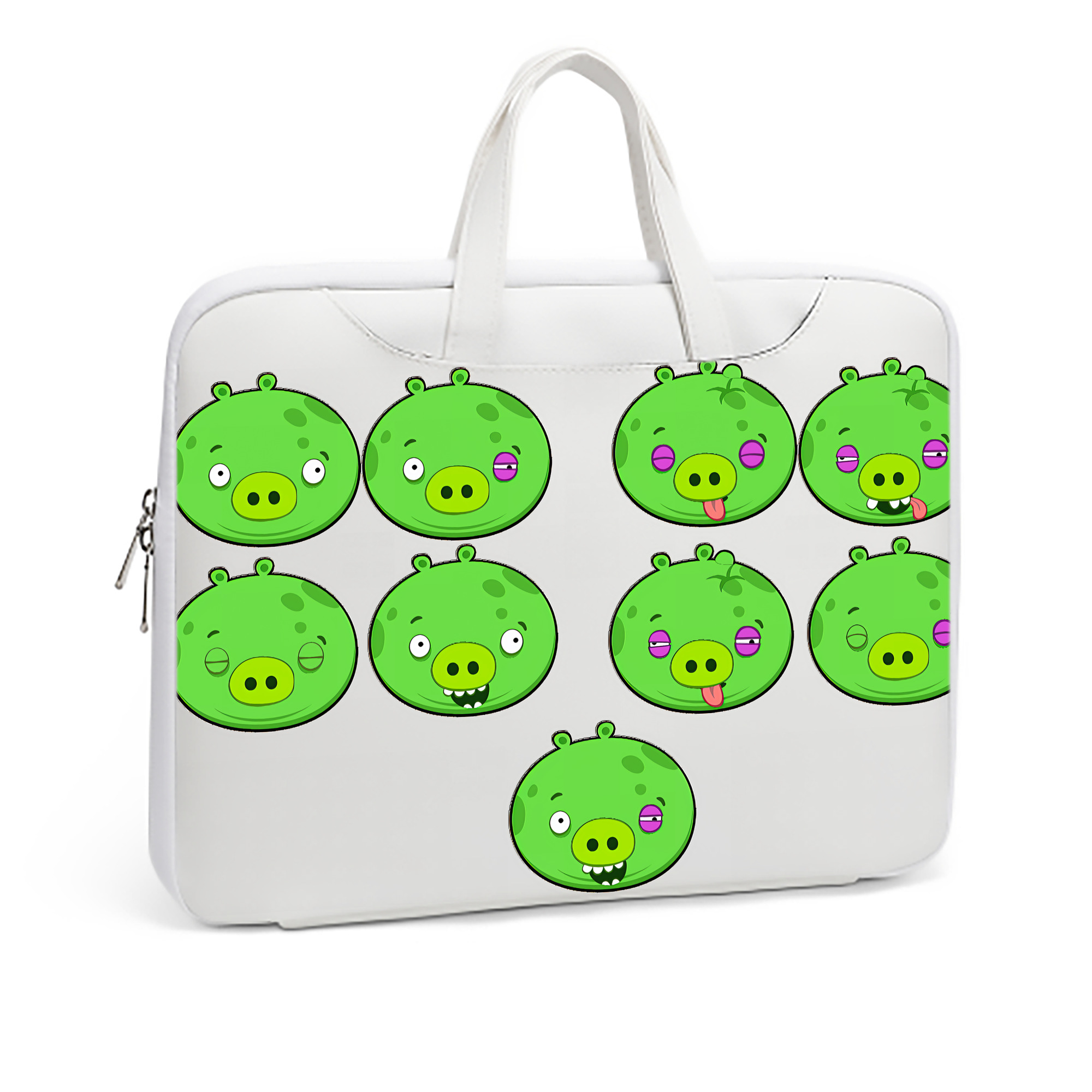 （画像用） Angry Birds アングリーバード レザーラップトップバッグ　ノートパソコンケース