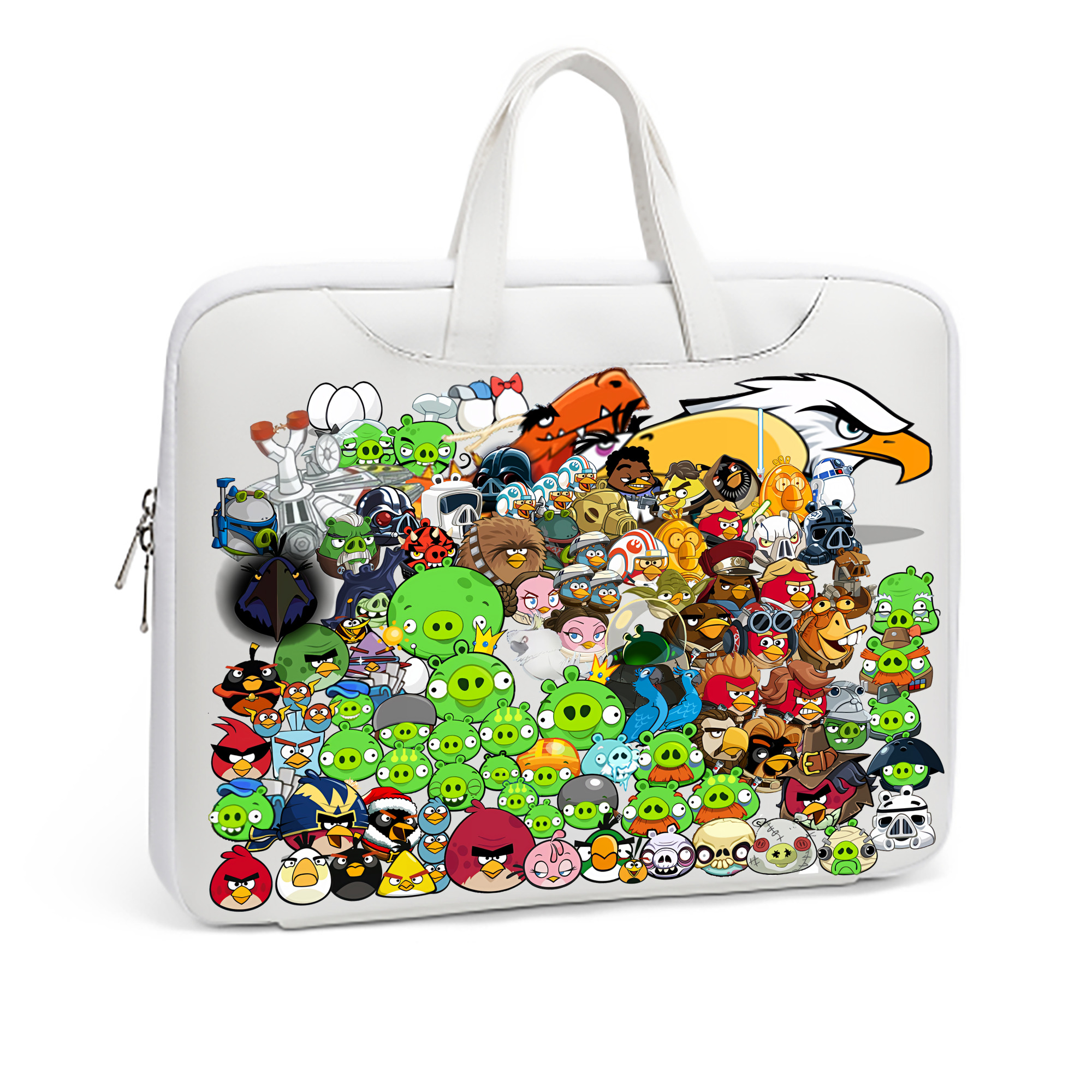 （画像用） Angry Birds アングリーバード レザーラップトップバッグ　ノートパソコンケース
