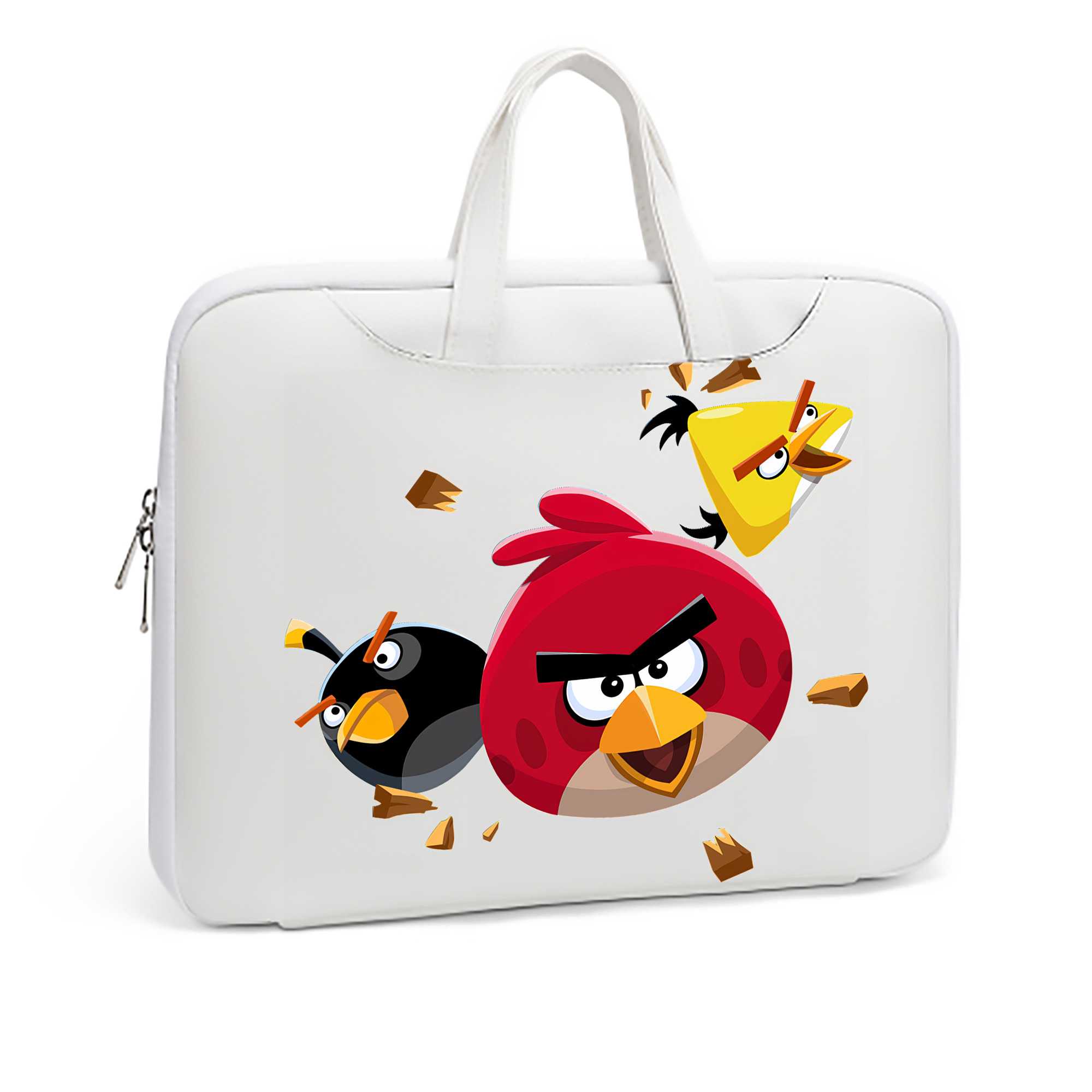 （画像用） Angry Birds アングリーバード レザーラップトップバッグ　ノートパソコンケース