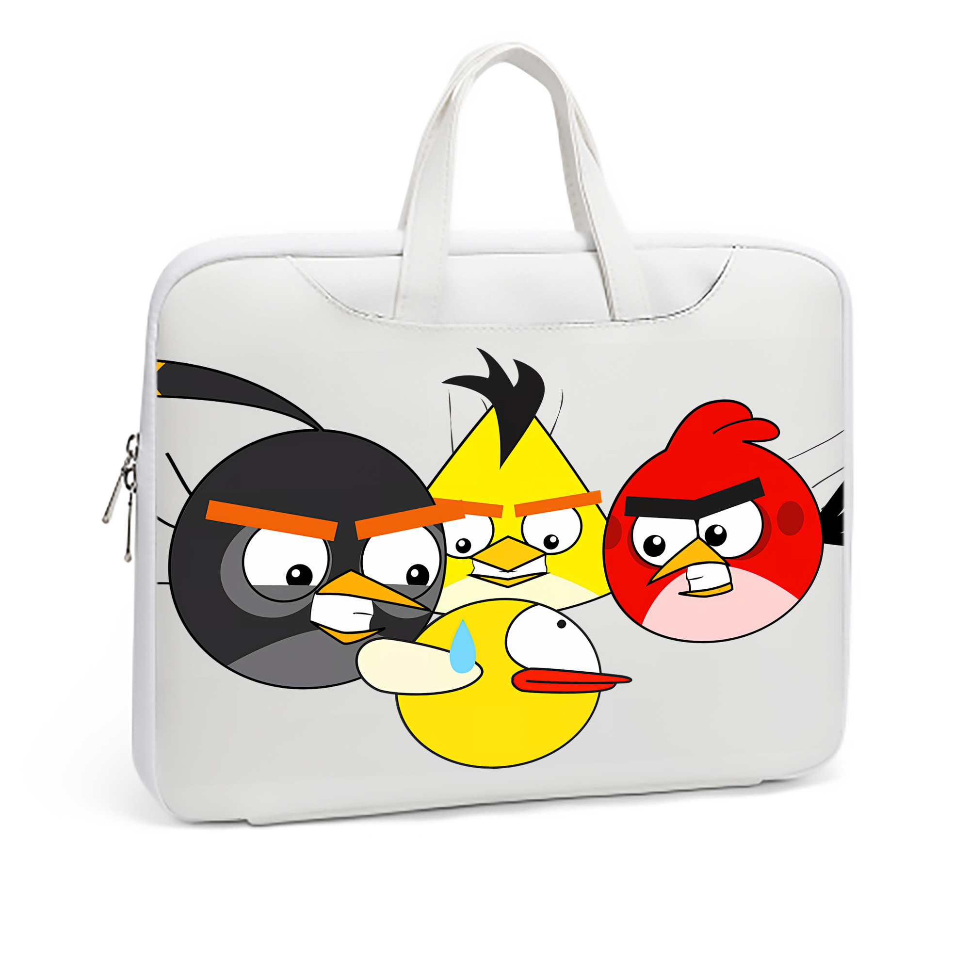 （画像用） Angry Birds アングリーバード レザーラップトップバッグ　ノートパソコンケース
