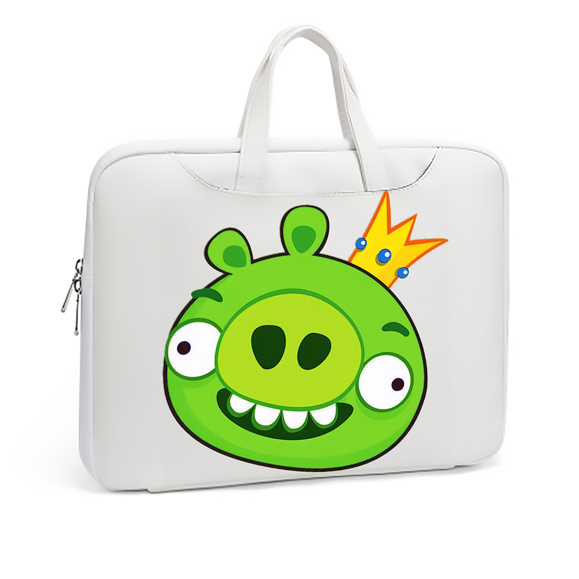 （画像用） Angry Birds アングリーバード レザーラップトップバッグ　ノートパソコンケース