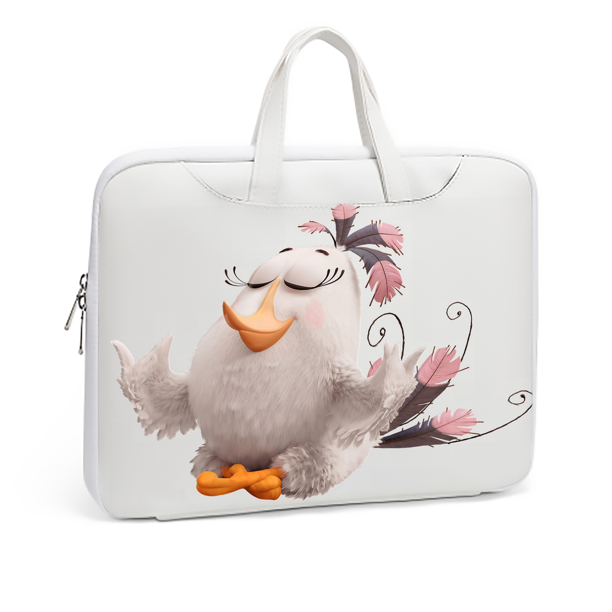 （画像用） Angry Birds アングリーバード レザーラップトップバッグ　ノートパソコンケース