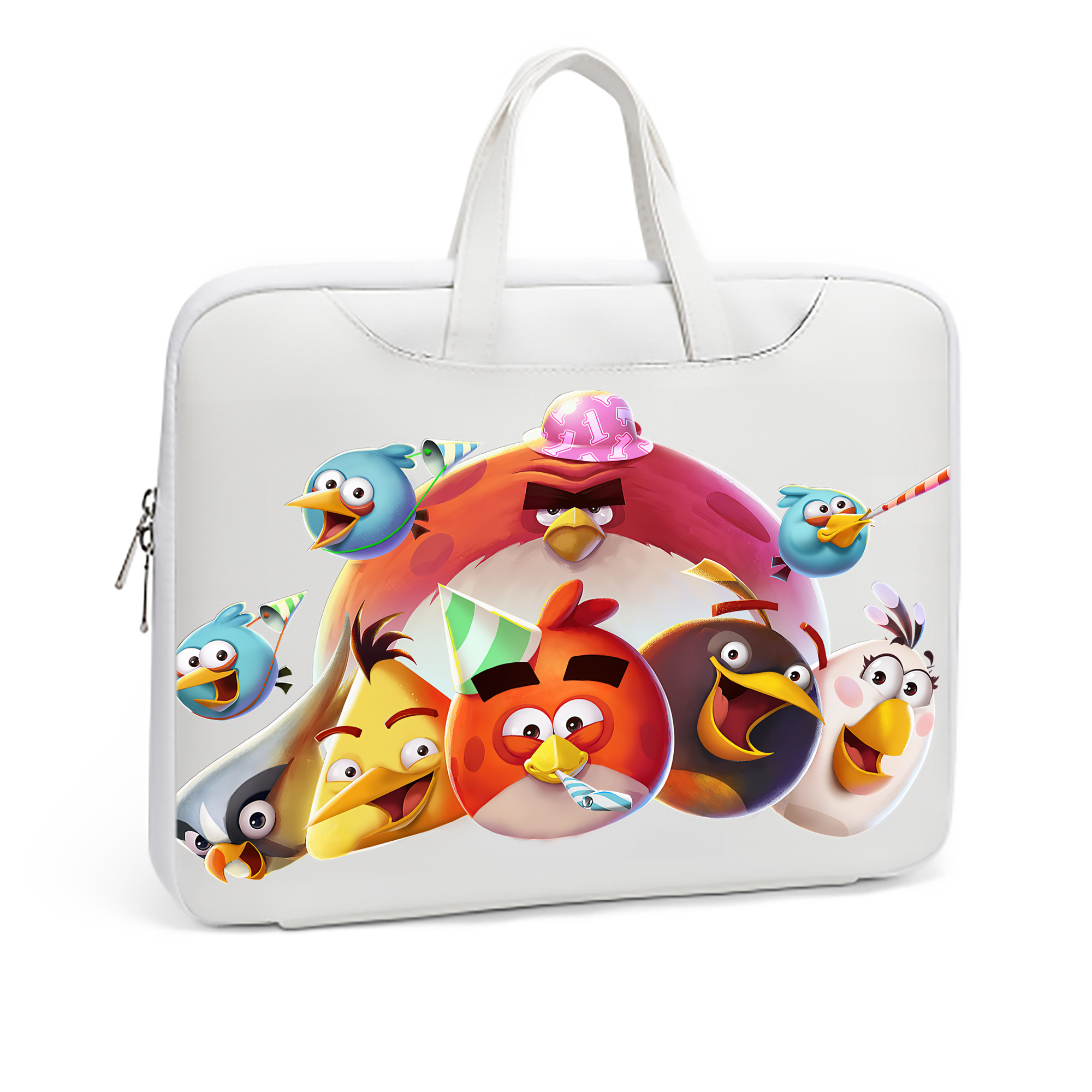 （画像用） Angry Birds アングリーバード レザーラップトップバッグ　ノートパソコンケース