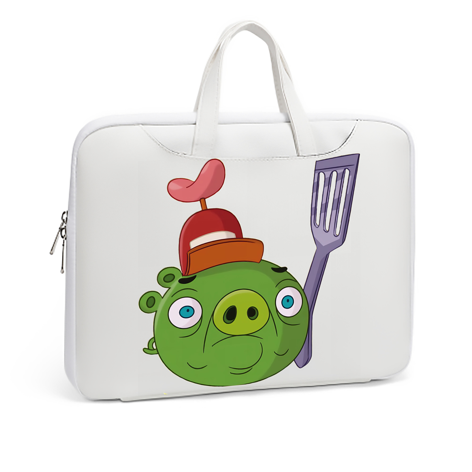 （画像用） Angry Birds アングリーバード レザーラップトップバッグ　ノートパソコンケース